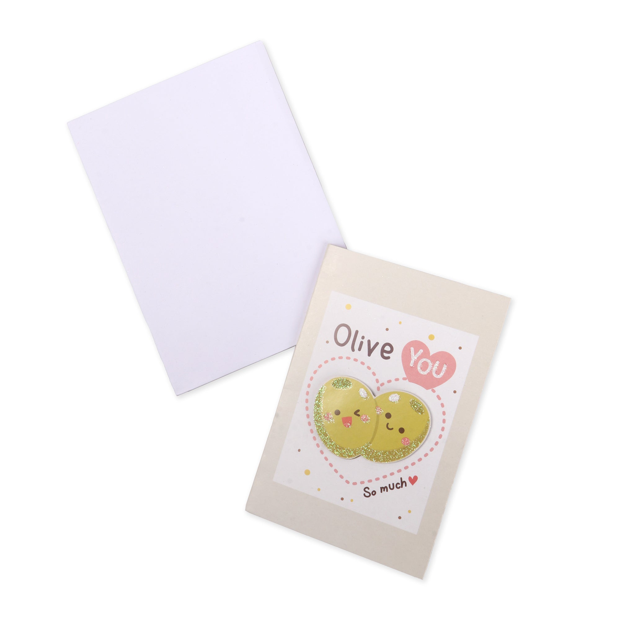 3D Greeting Card & Envelope Olive You 4 X 6inch