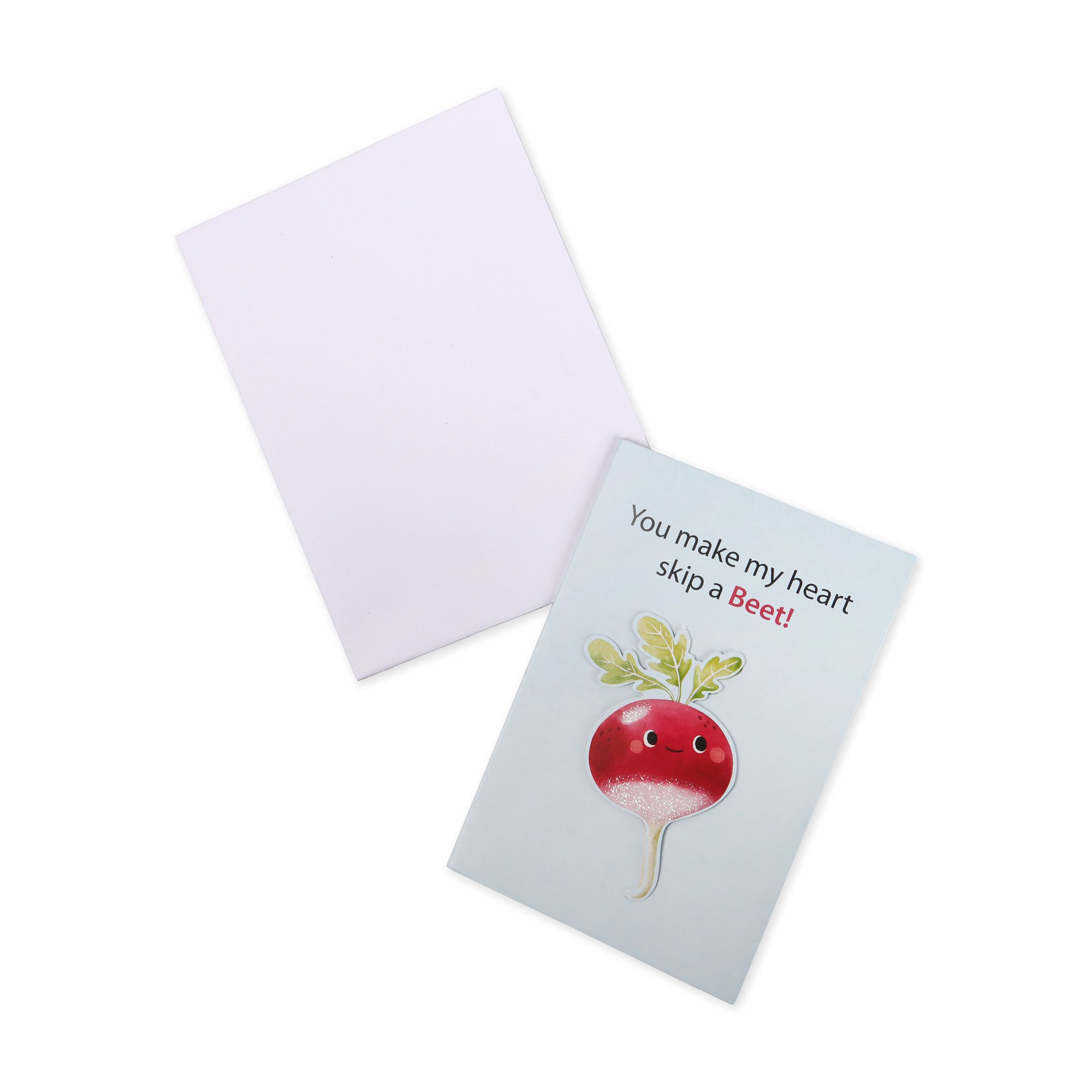 3D Greeting Card & Envelope Skip a beet 4 X 6inch
