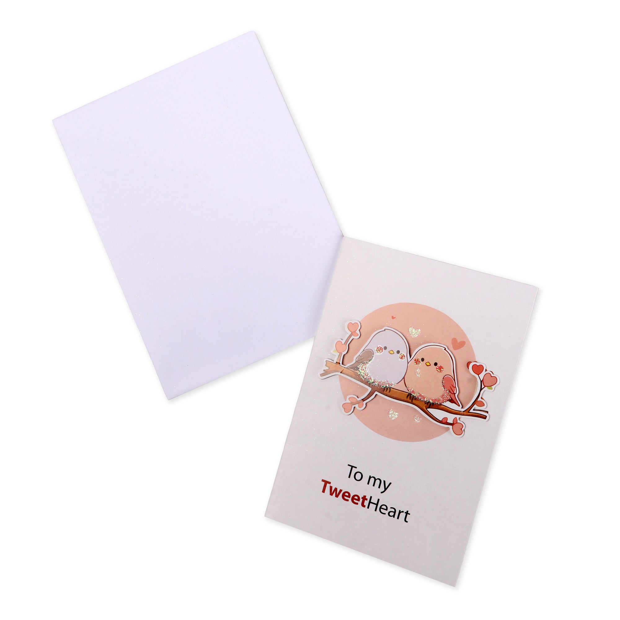 3D Greeting Card & Envelope Tweetheart 4 X 6inch