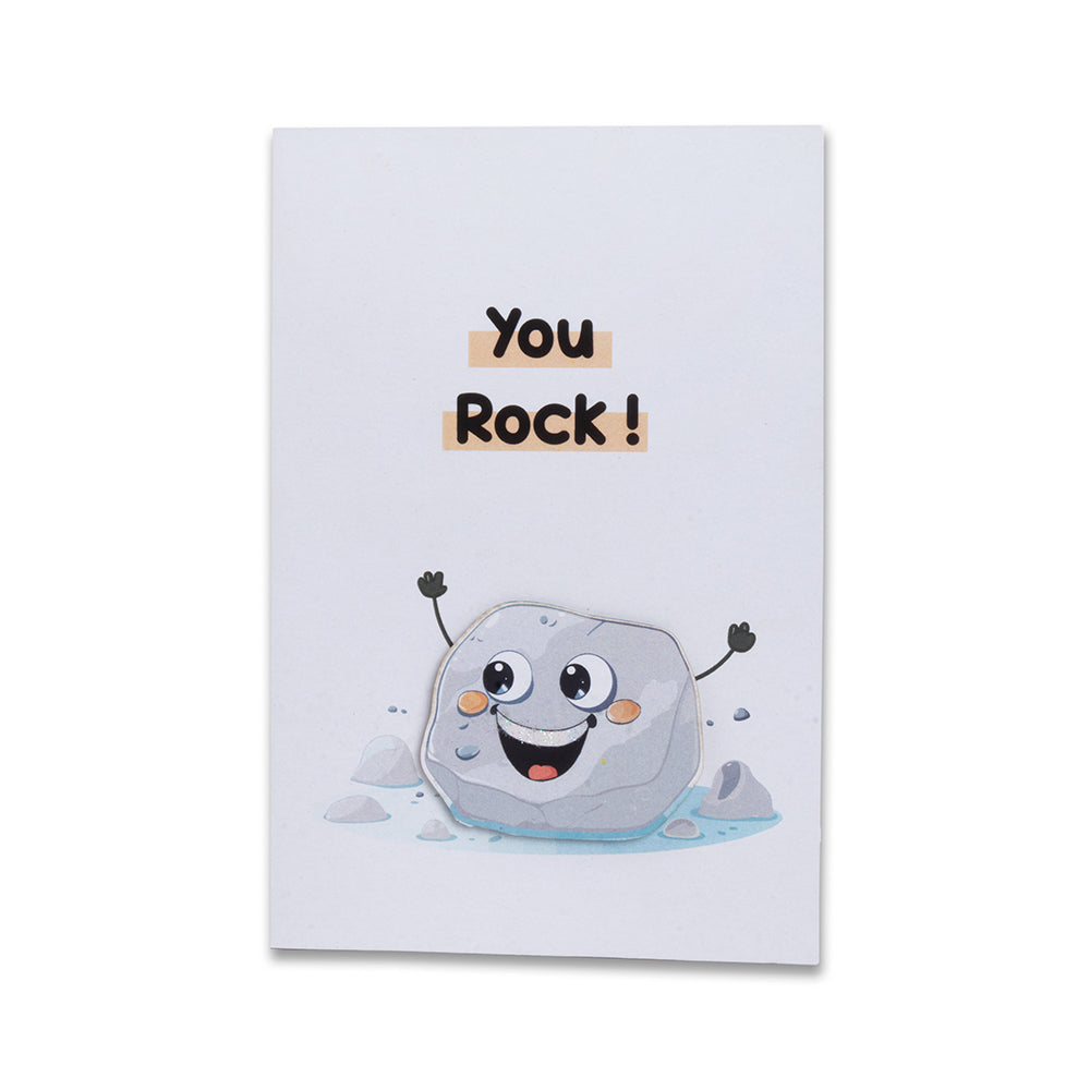 3D Greeting Card & Envelope You Rock 4 X 6inch