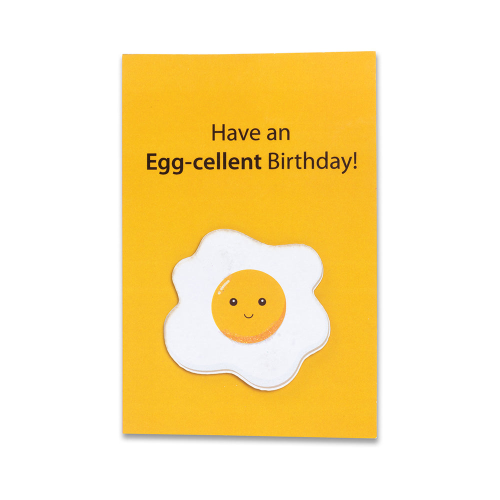 3D Greeting Card & Envelope Eggcellent Birthday 4 X 6inch