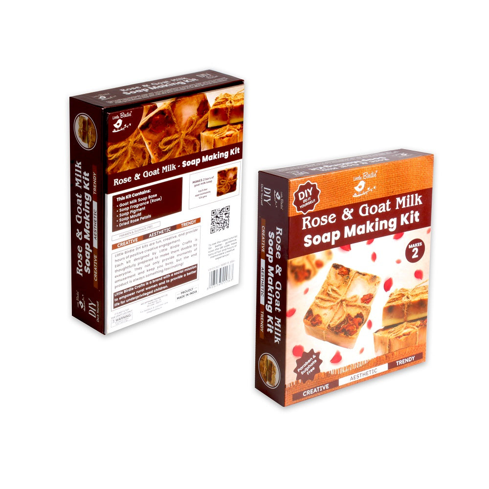 DIY Rose And Goat Milk Soap Making Kit 1Box