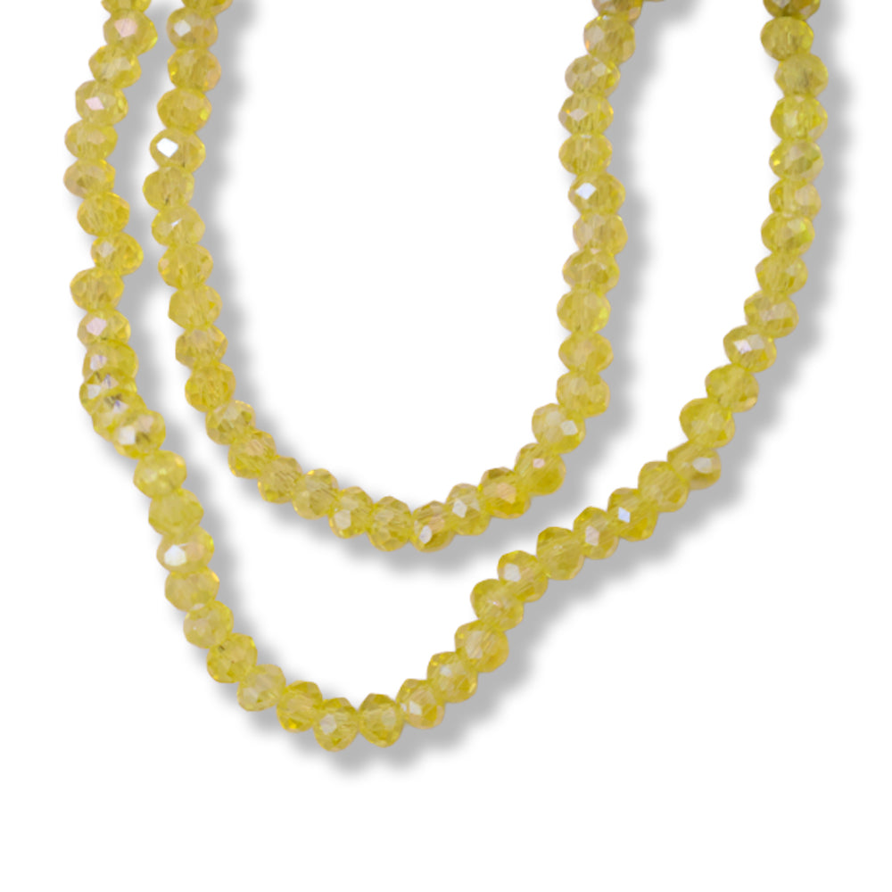 Fire Polished Beads Citrine Rainbow 2mm 1 String