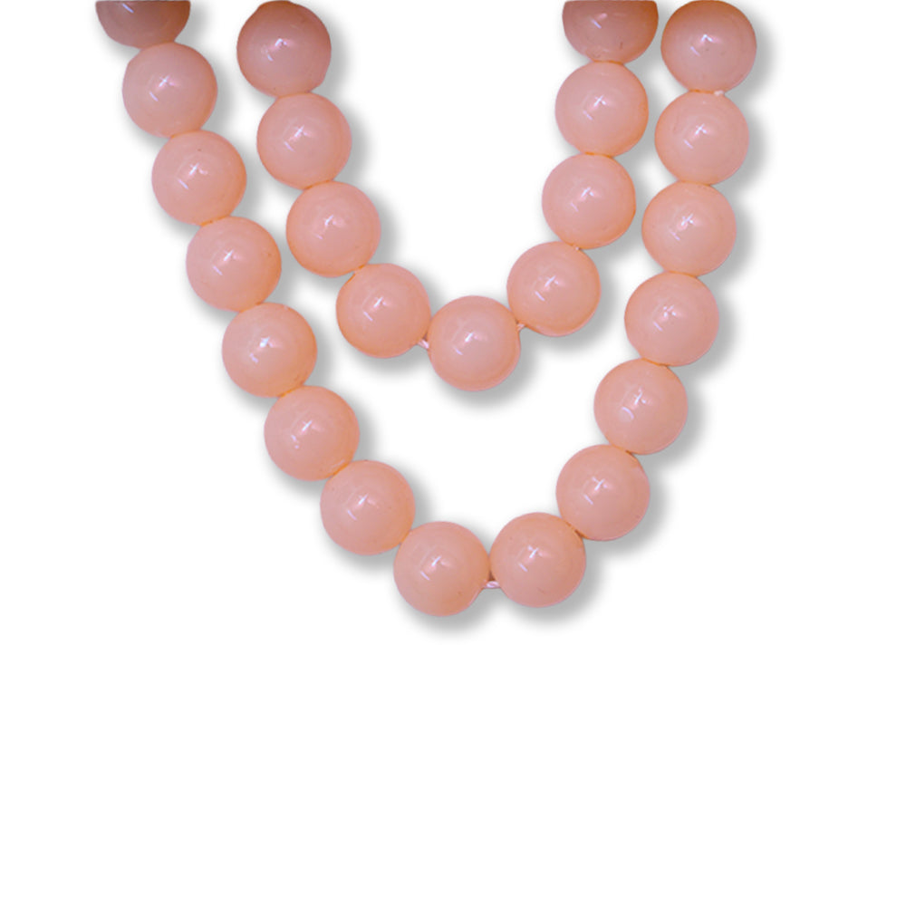 Acrylic Beads Soft Peach 1 String
