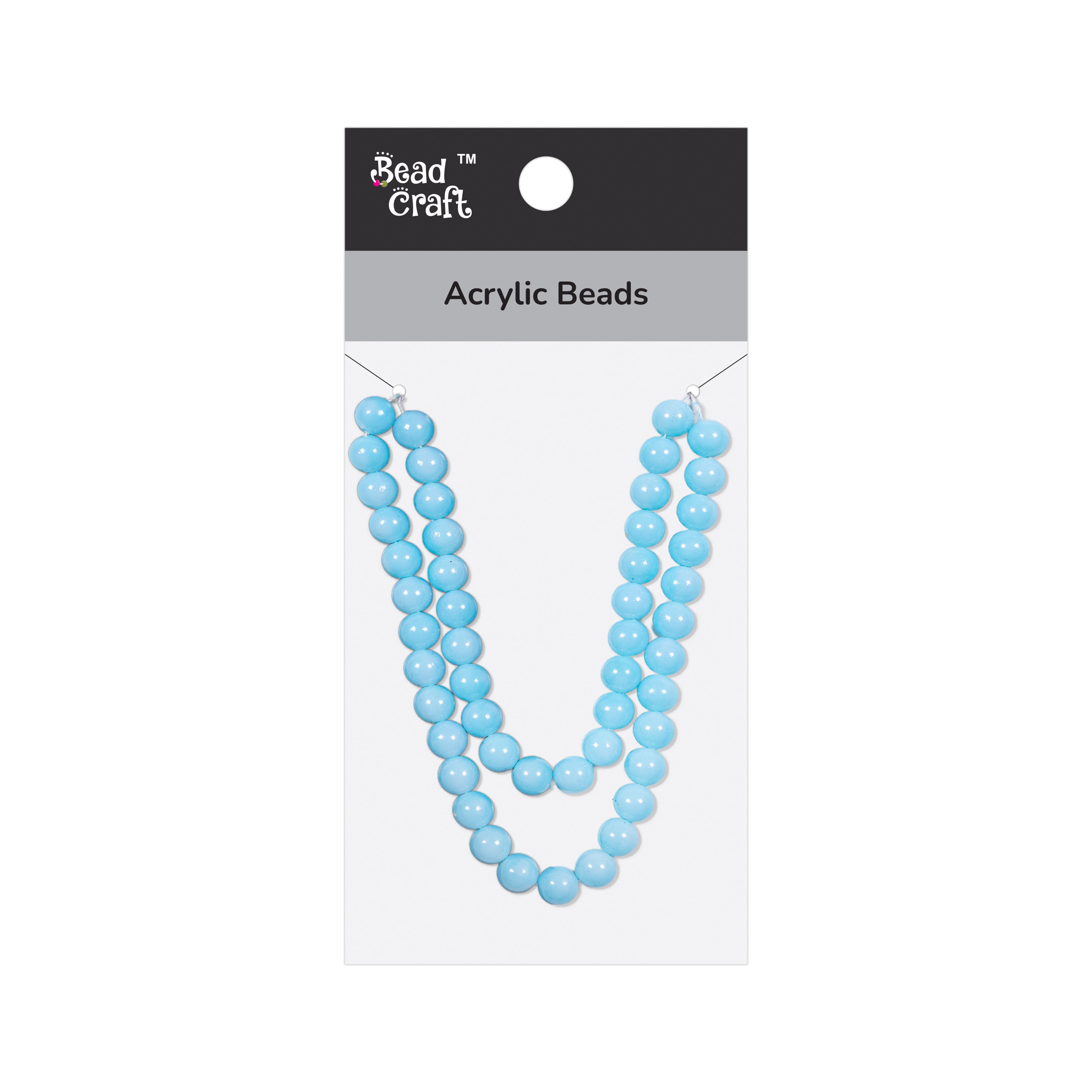 Acrylic Beads Sky Blue 1 String