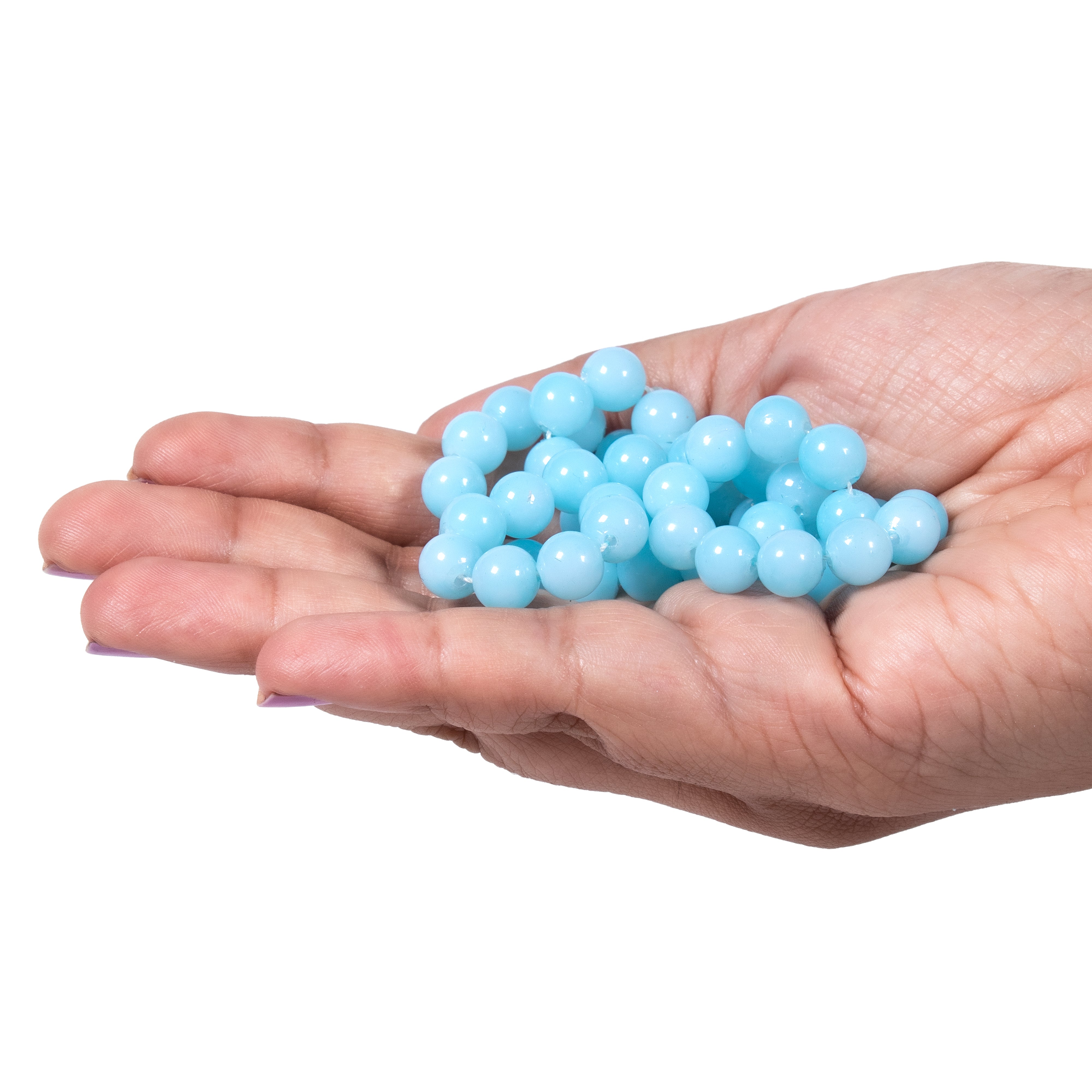 Acrylic Beads Sky Blue 1 String