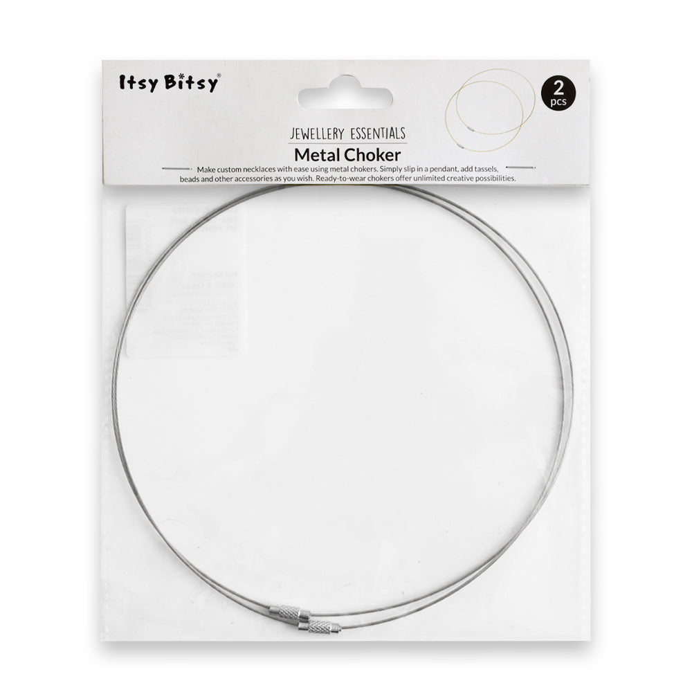 Chocker Silver 2 Pc