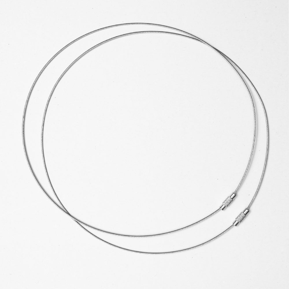 Chocker Silver 2 Pc
