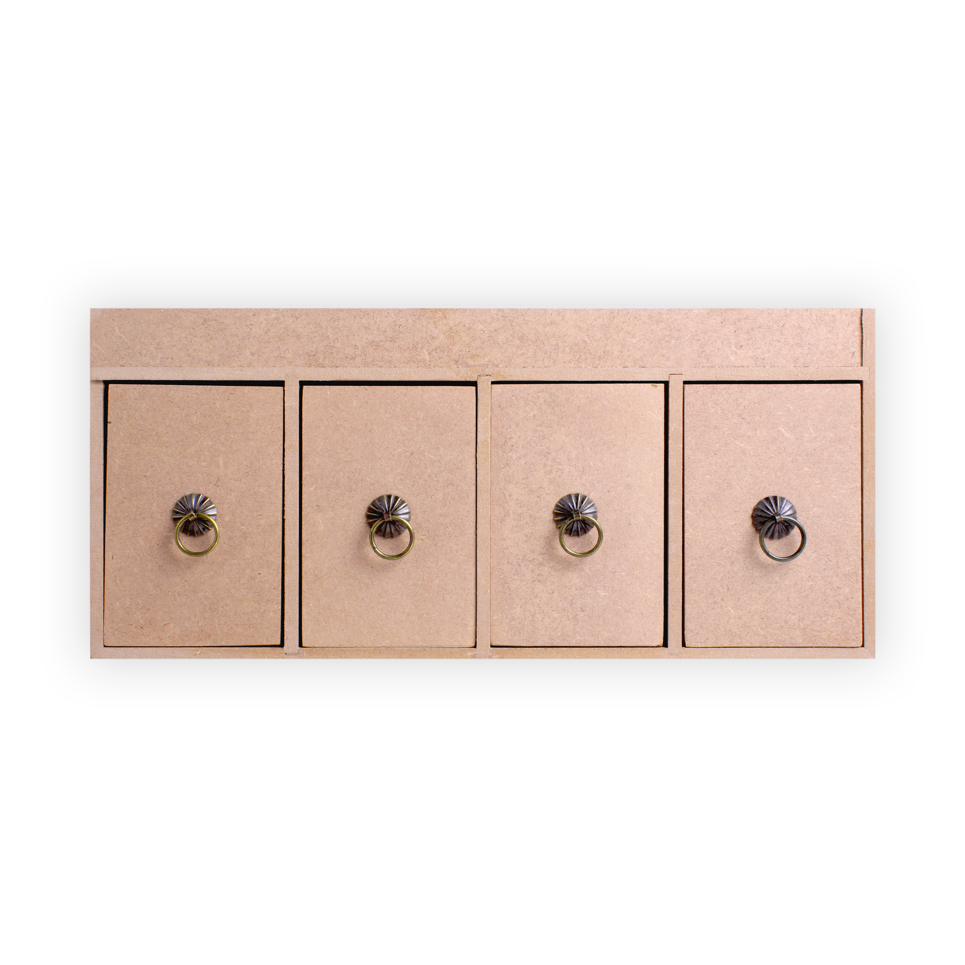 MDF Table Organizer With Drawers Approx L33 X W15.2 X D15.2cm 5.5mm Thick 1pc