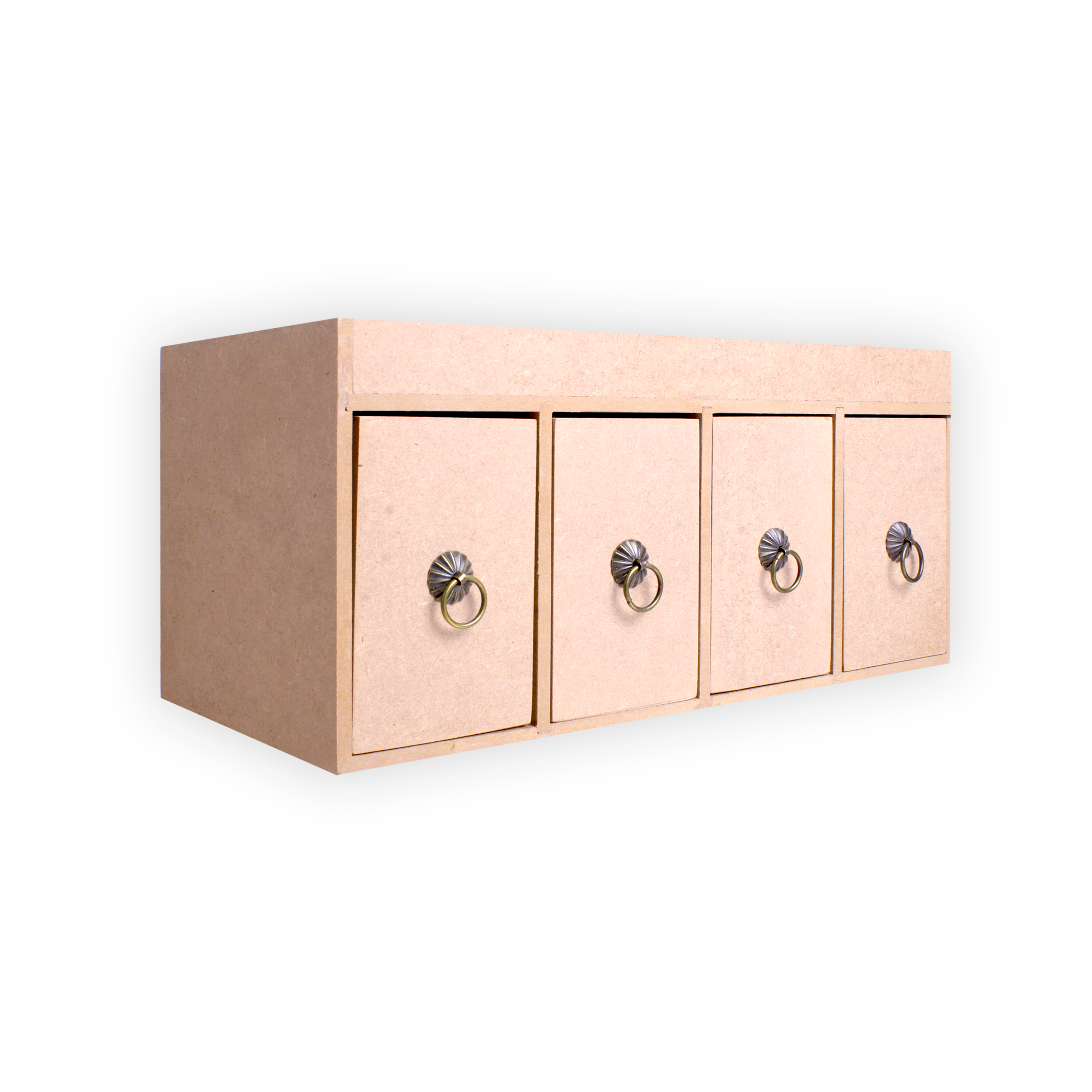 MDF Table Organizer With Drawers Approx L33 X W15.2 X D15.2cm 5.5mm Thick 1pc