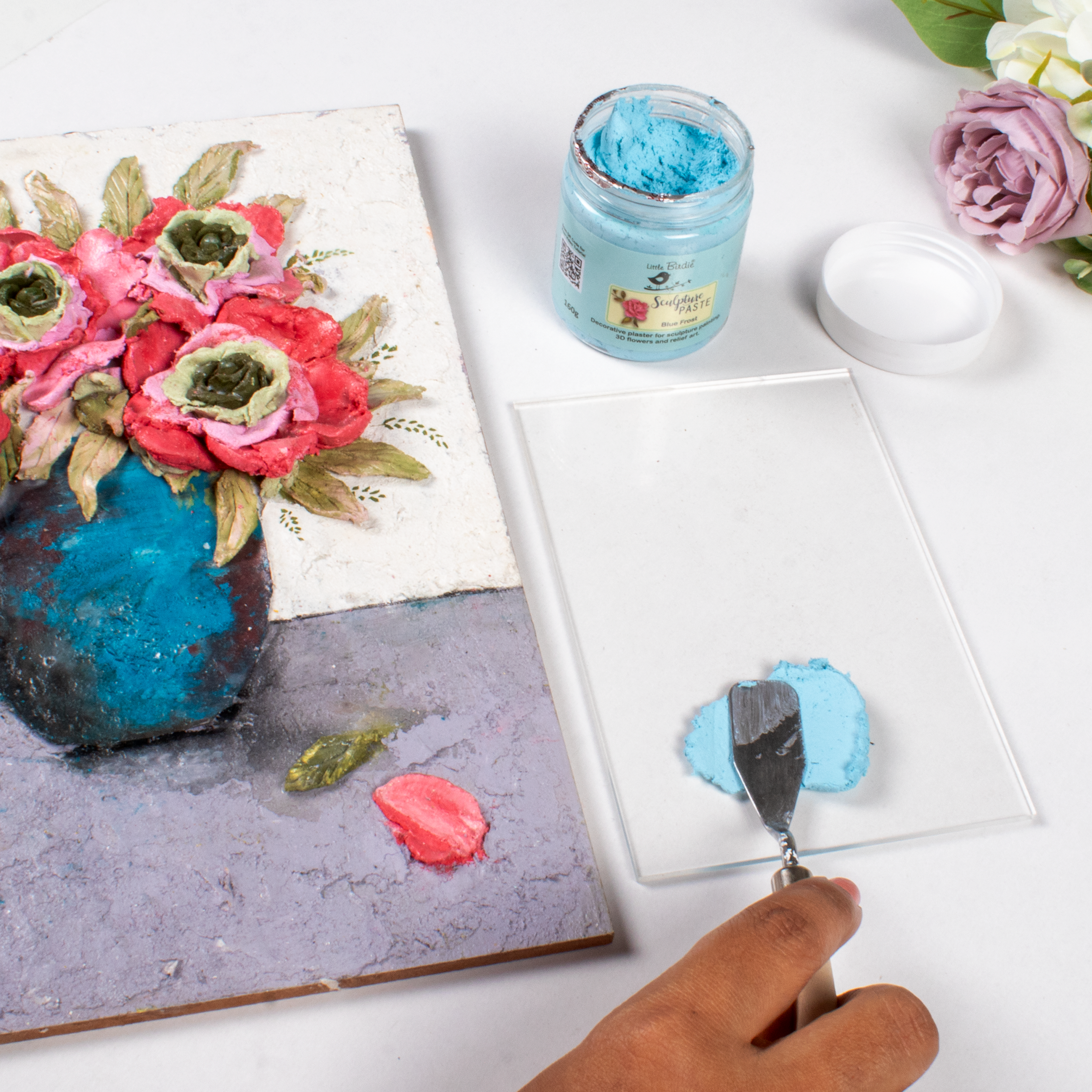 Sculpture Paste Blue Frost 160gm Bottle