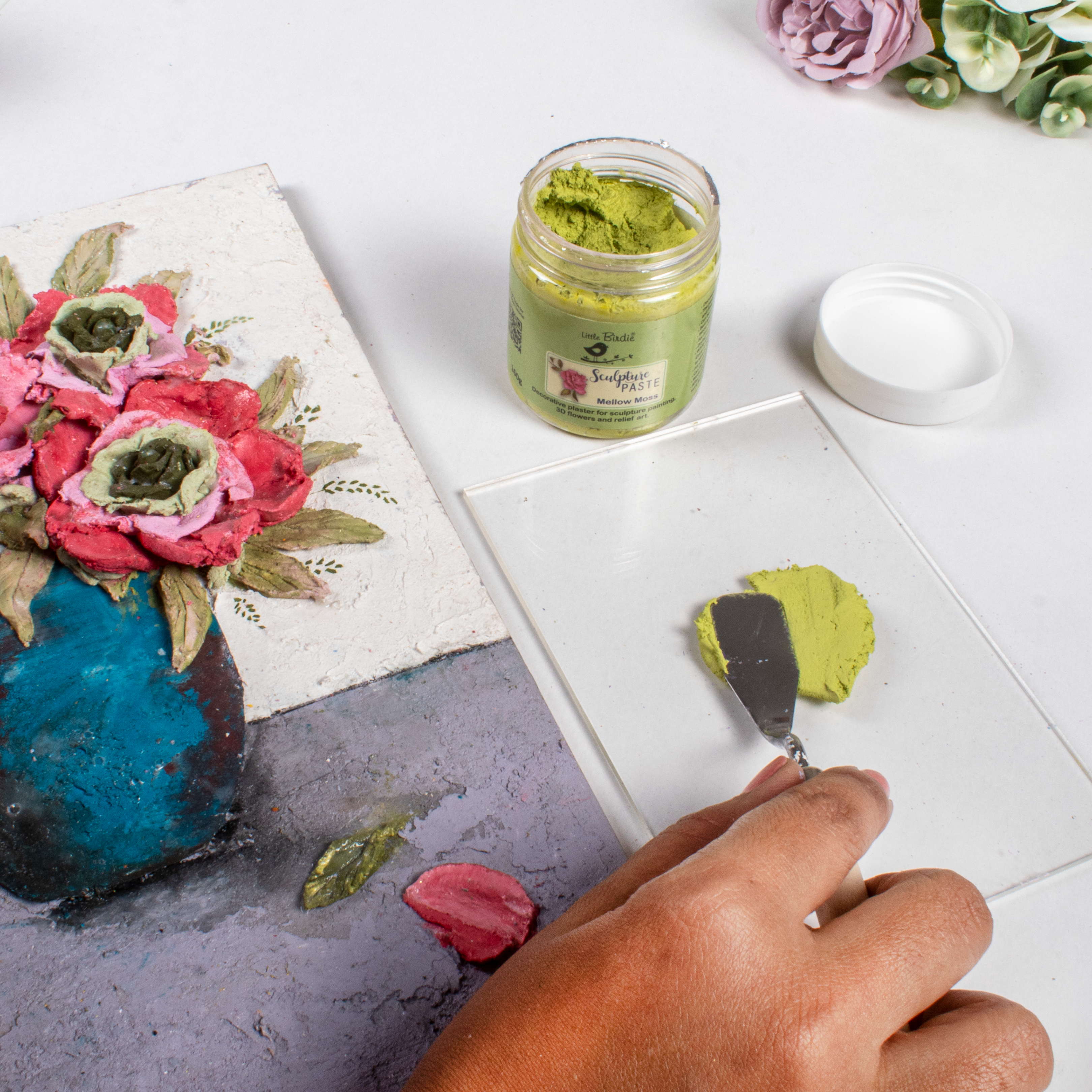 Sculpture Paste Mellow Moss 160gm Bottle