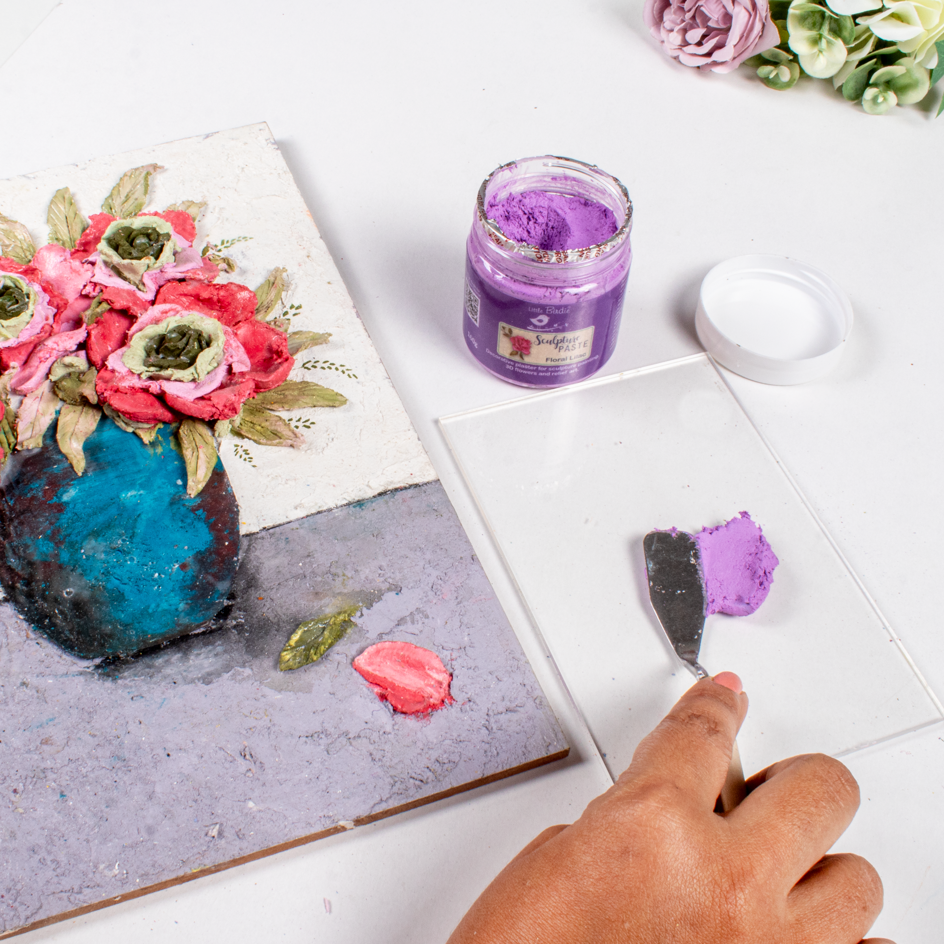 Sculpture Paste Floral Lilac 160gm Bottle