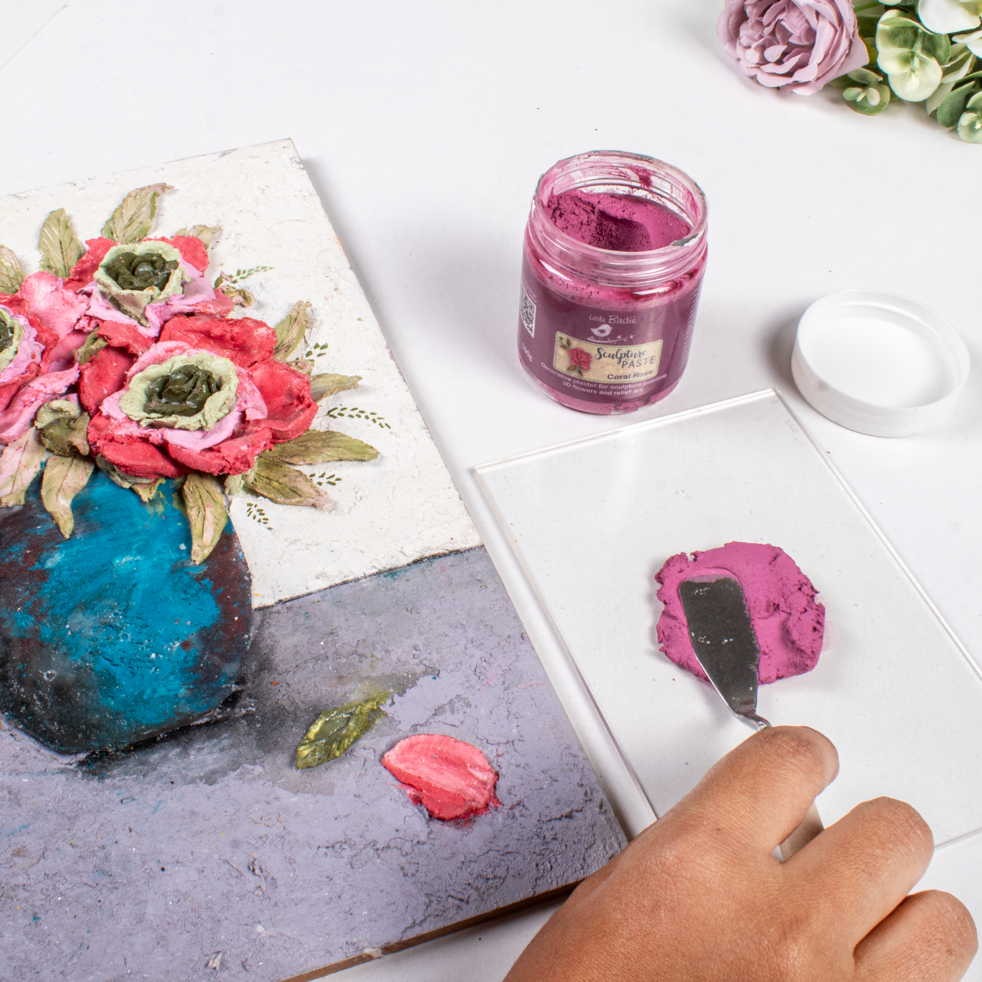 Sculpture Paste Coral Rose 160gm Bottle