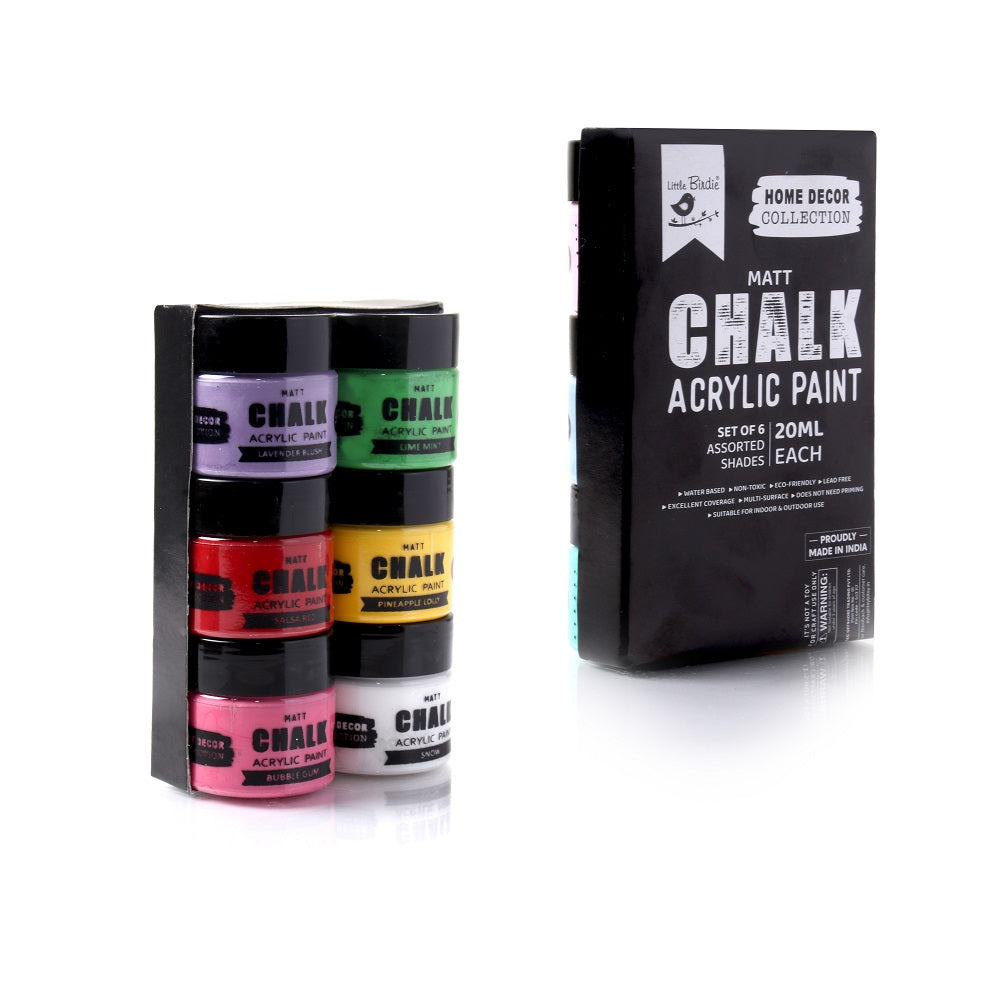 Home Decor Chalk Paint Meadow blossom 6Pcs X 20ml 1 Kit