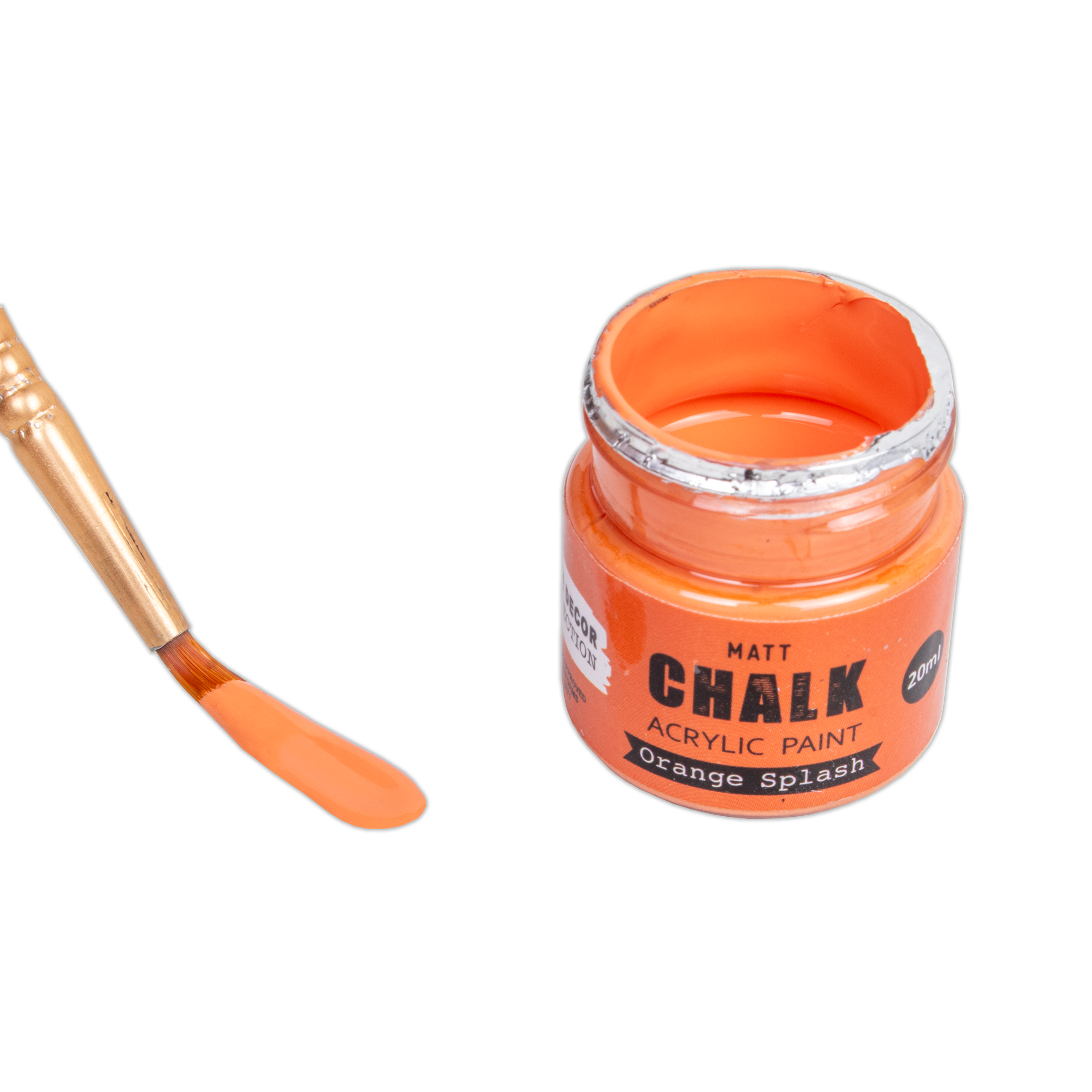 Home Decor Chalk Paint Orange Splash 20ml Bottle