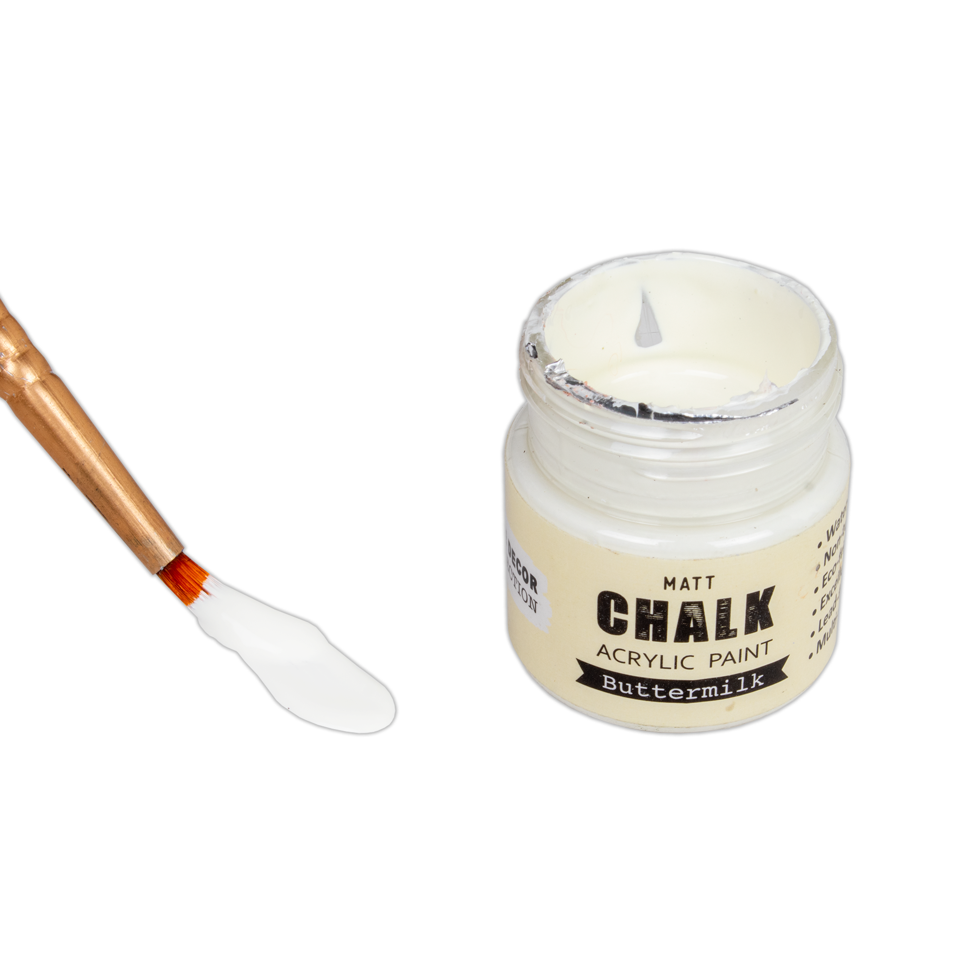 Home Decor Chalk Paint Buttermilk 20ml Bottle
