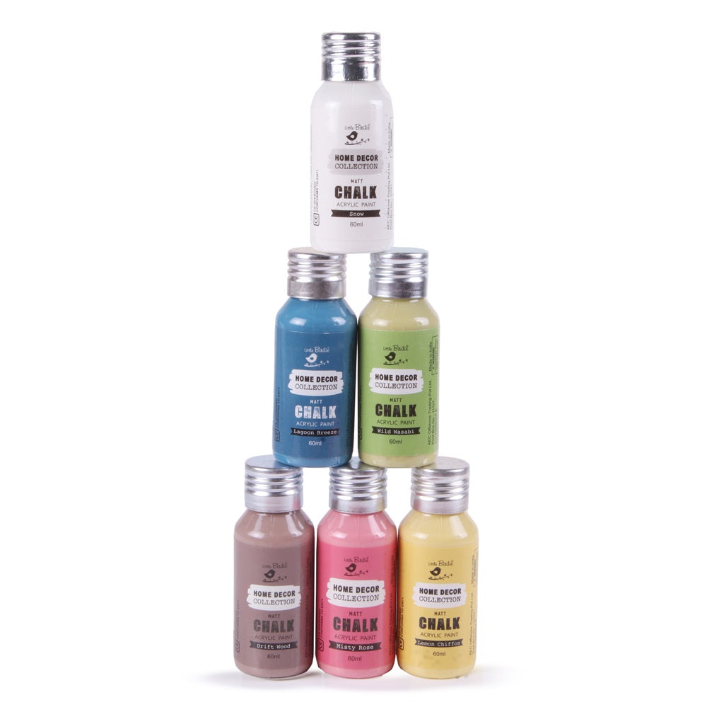 Home Decor Chalk Paint Kit  6Pcs X 60ml - Countryside