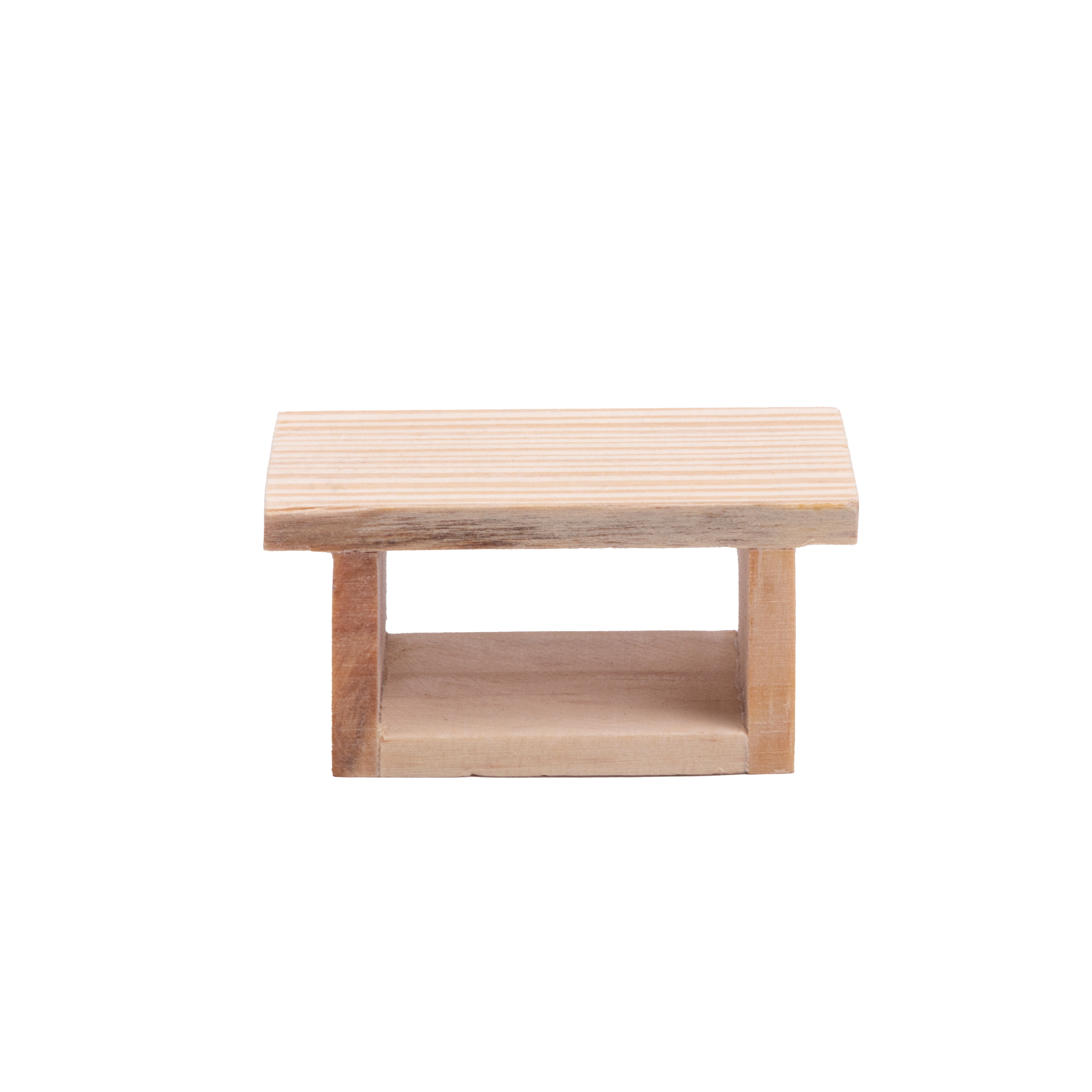 Wooden Miniature Desk Approx L2.51inch x W1.49inch x H1.22inch 1pc