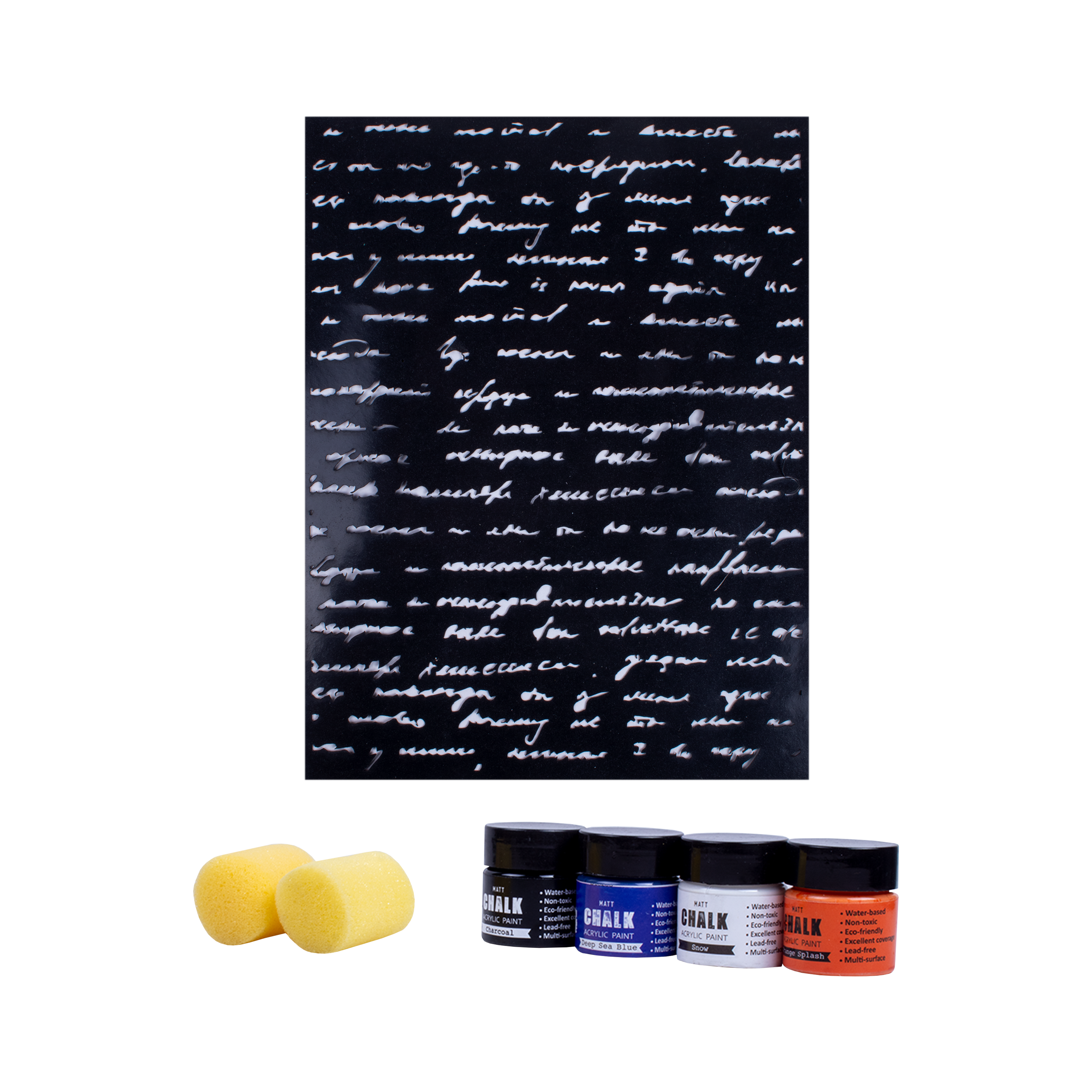 Diy Script Stencil Art Kit 1Box