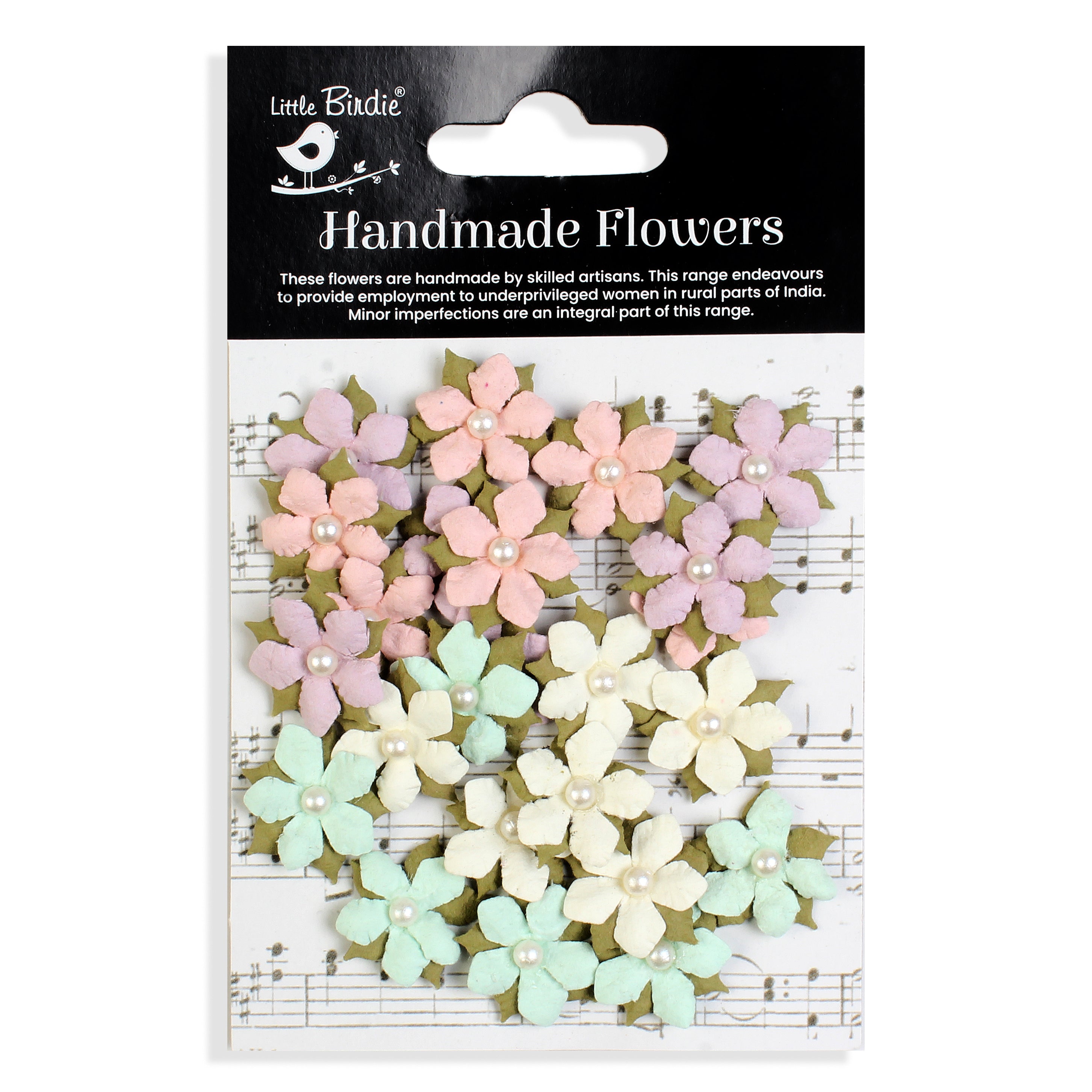 Handmade flowers Fairy Garden Elira Approx 2Cm 24Pc Pbci Lb