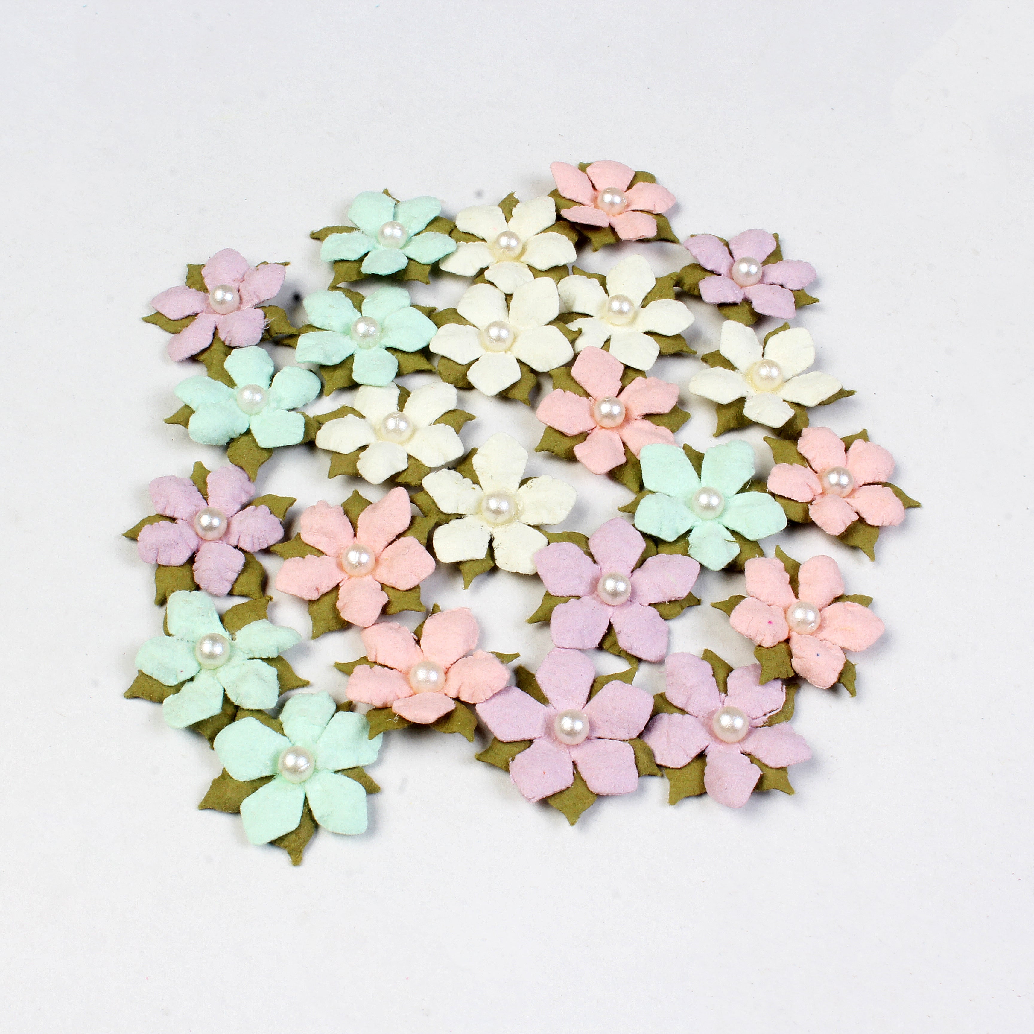 Handmade flowers Fairy Garden Elira Approx 2Cm 24Pc Pbci Lb