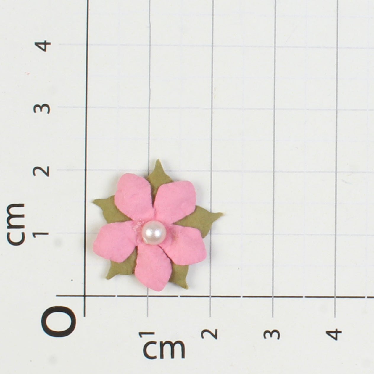 Handmade flowers Precious Pink Elira Approx 2Cm 24Pc Pbci Lb