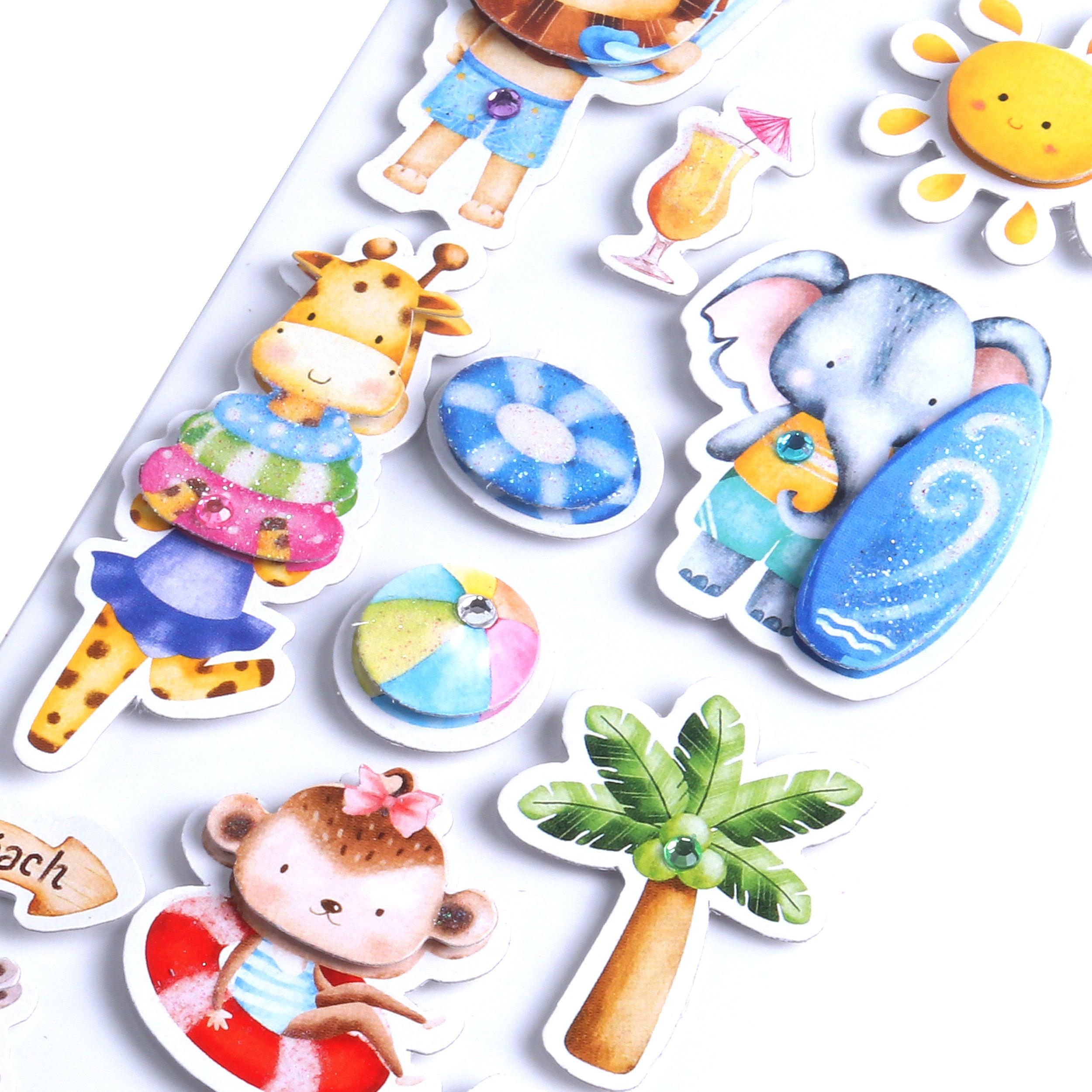 Handmade Stickers Beach Vibes 14pc