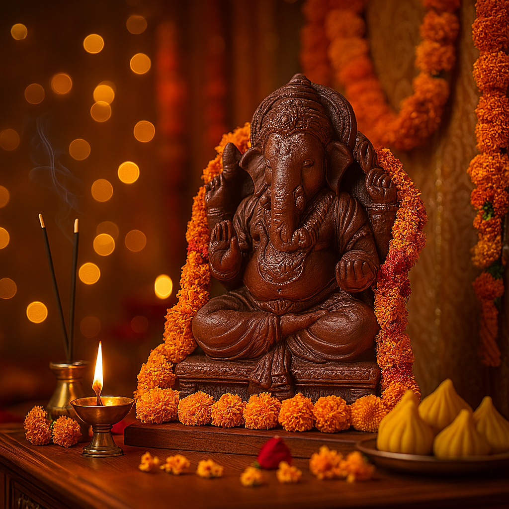 Little Birdie DIY Natural Clay Ganesha - Mould and Make Kit