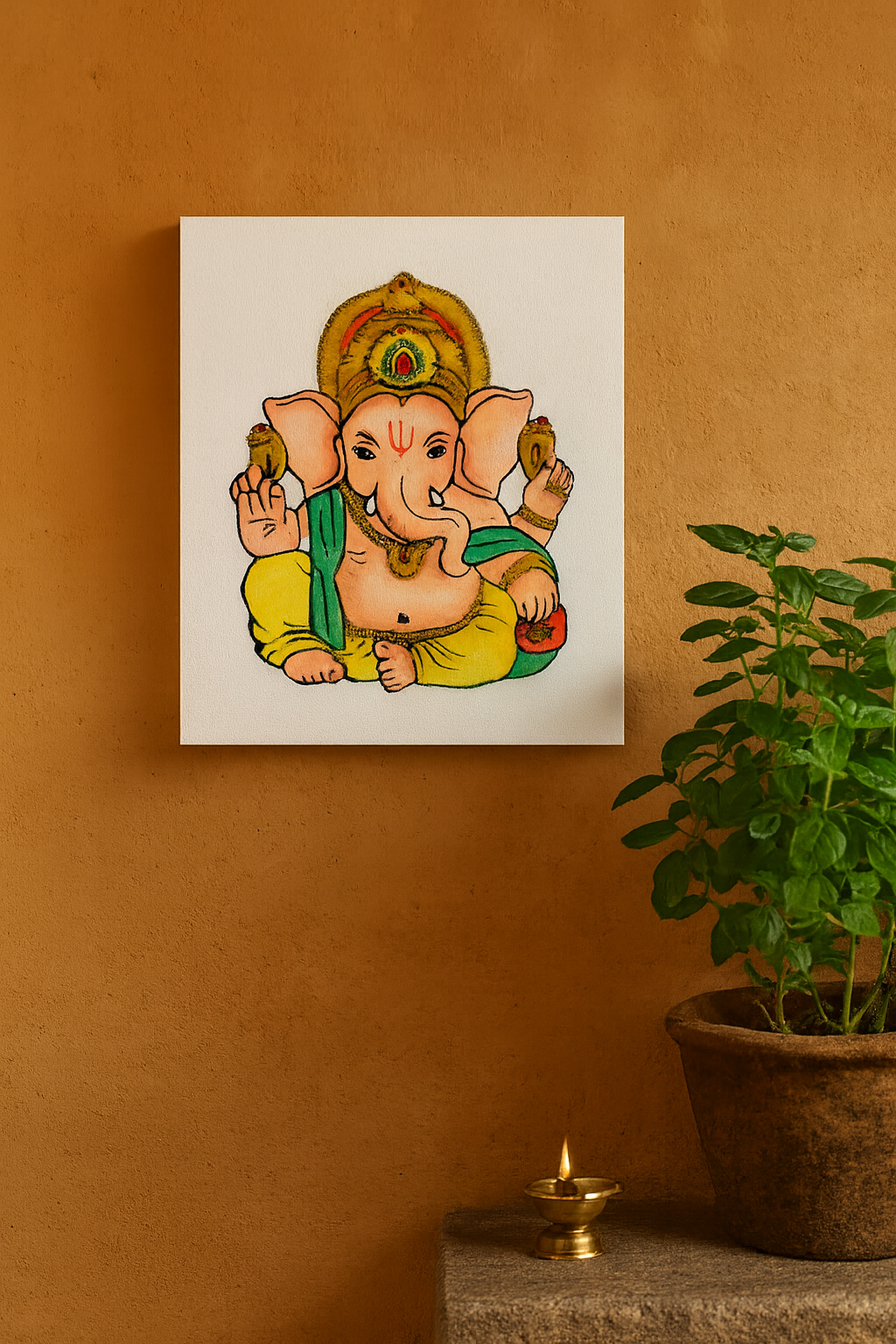 DIY Ganesha Canvas Paint & Decorative Kit