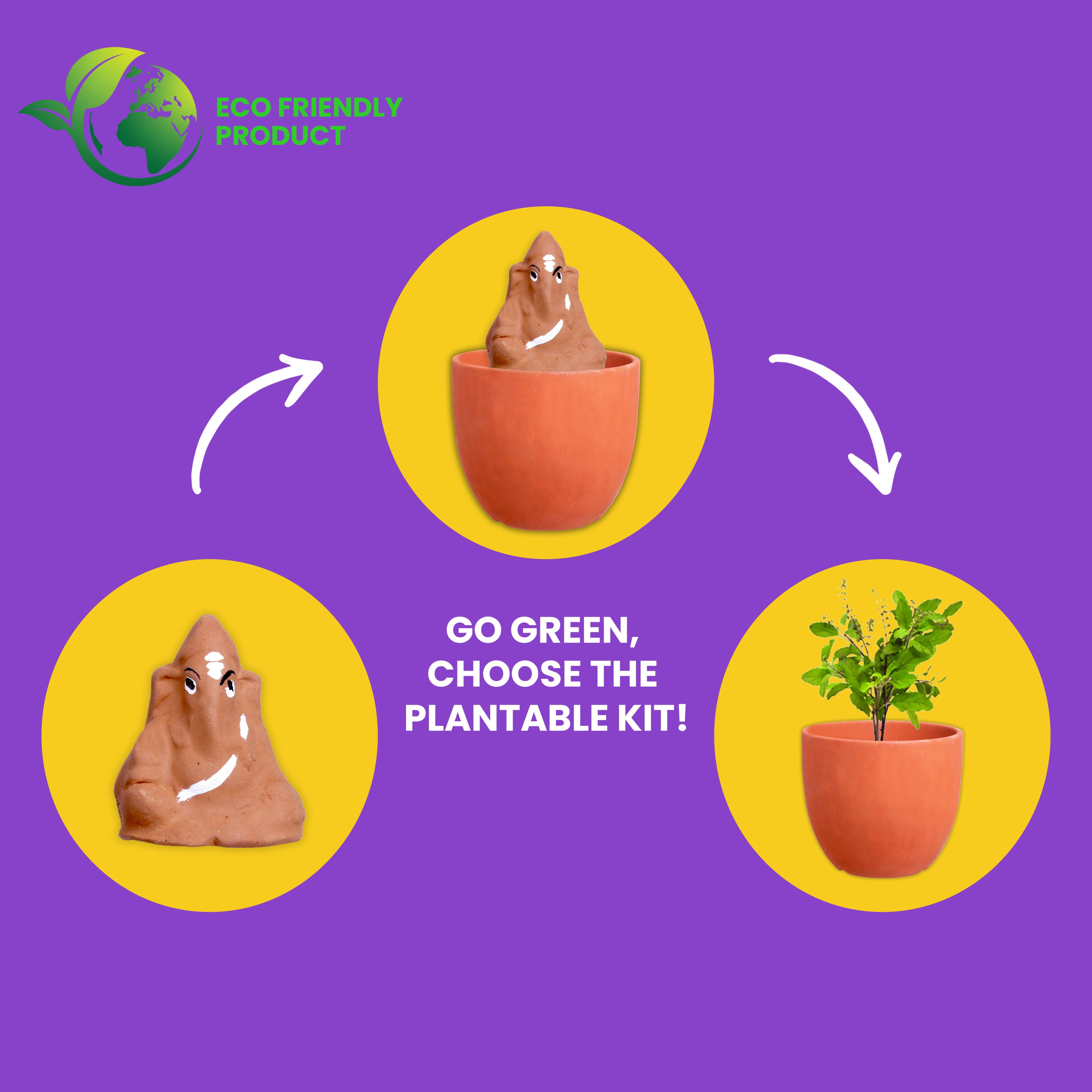 DIY Plantable Ganesha Kit 1 Box