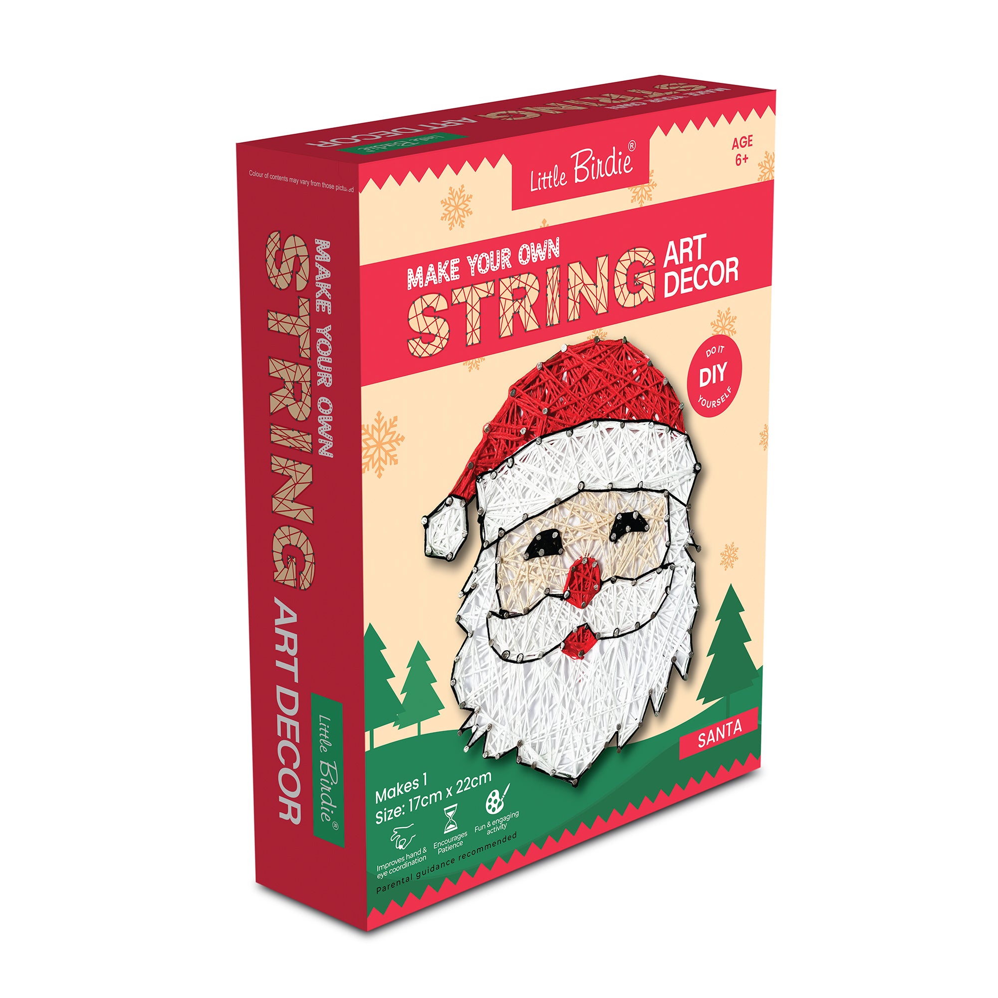Christmas DIY String Art Kit - Santa, 1 Box