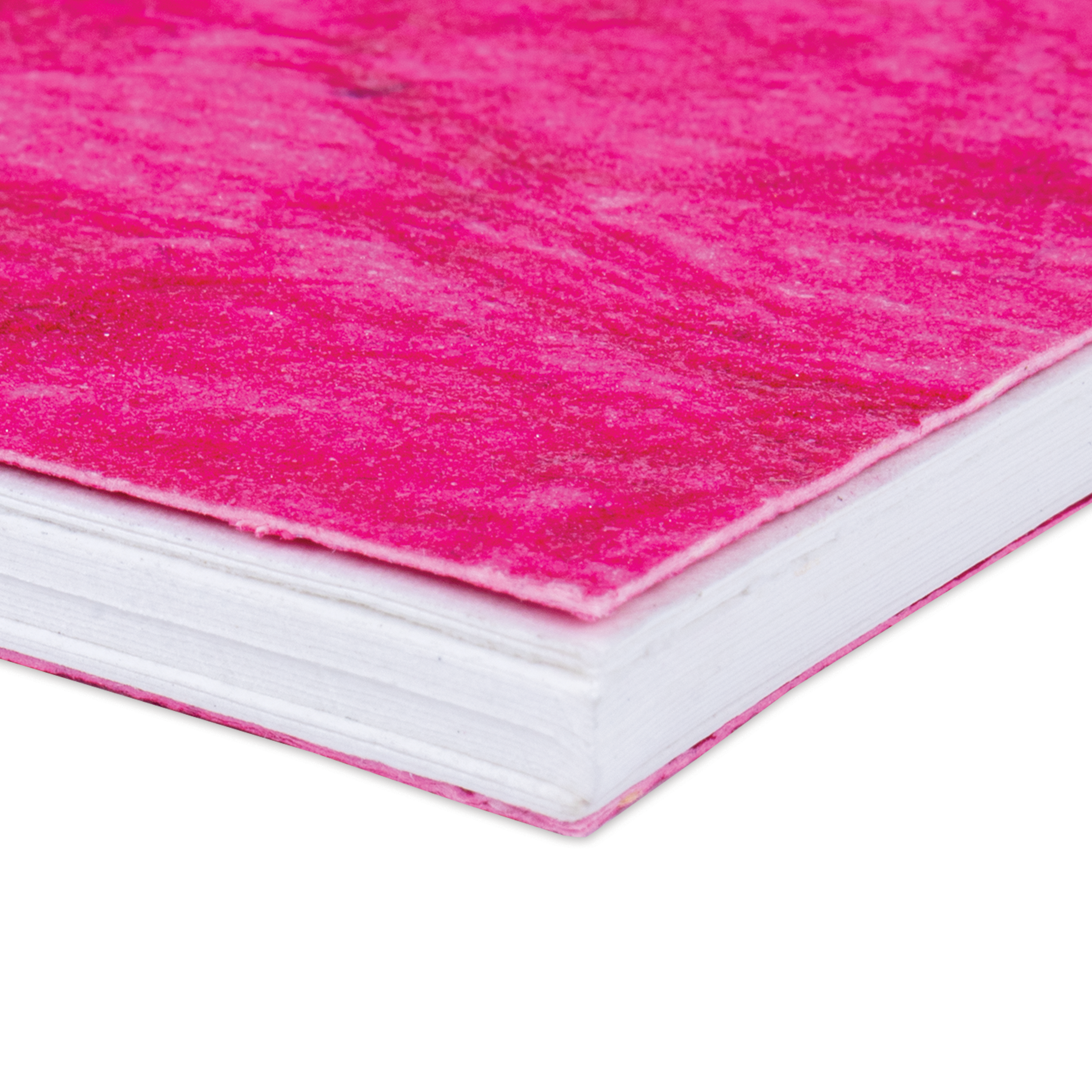 Simply Chic Spiral Bound Sketchbook with Leather Paper Cover | Fuchsia | Pink - A5 - 115gsm - 40Pages - 1Book