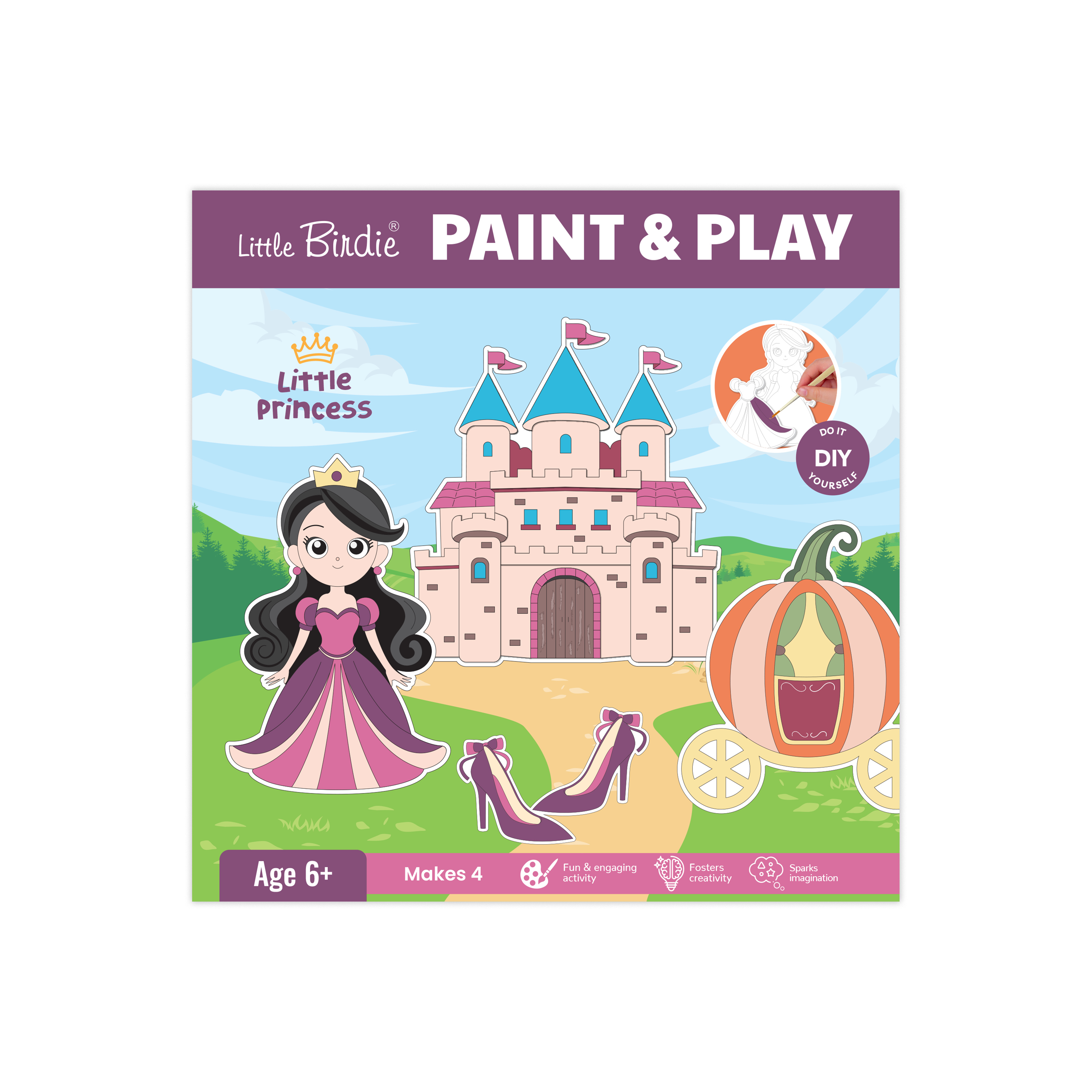 DIY Paint and Play Kit - Little Princess, 1 Box