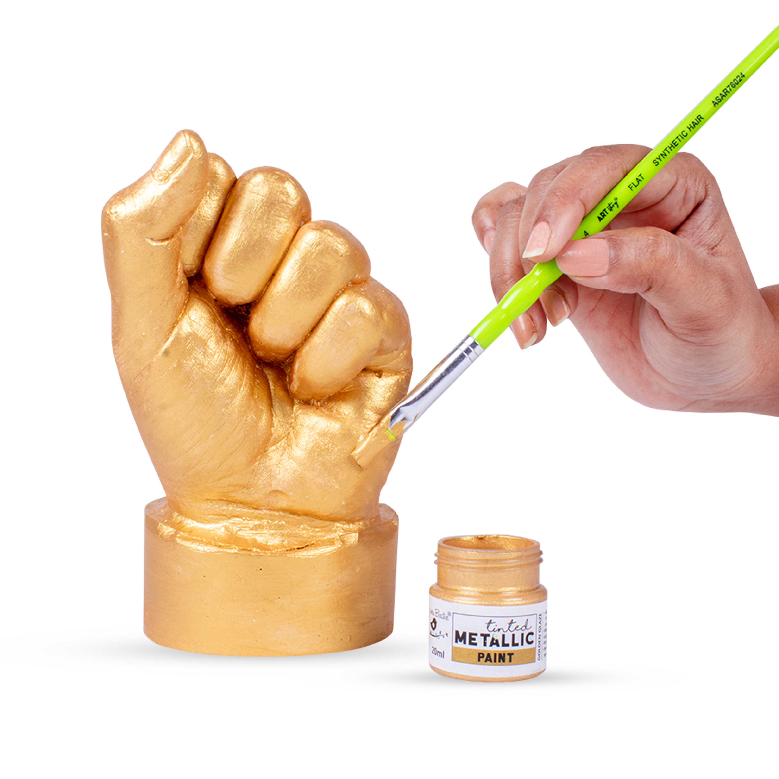 Tinted Metallic Paint Golden Glaze 20ml Bottle