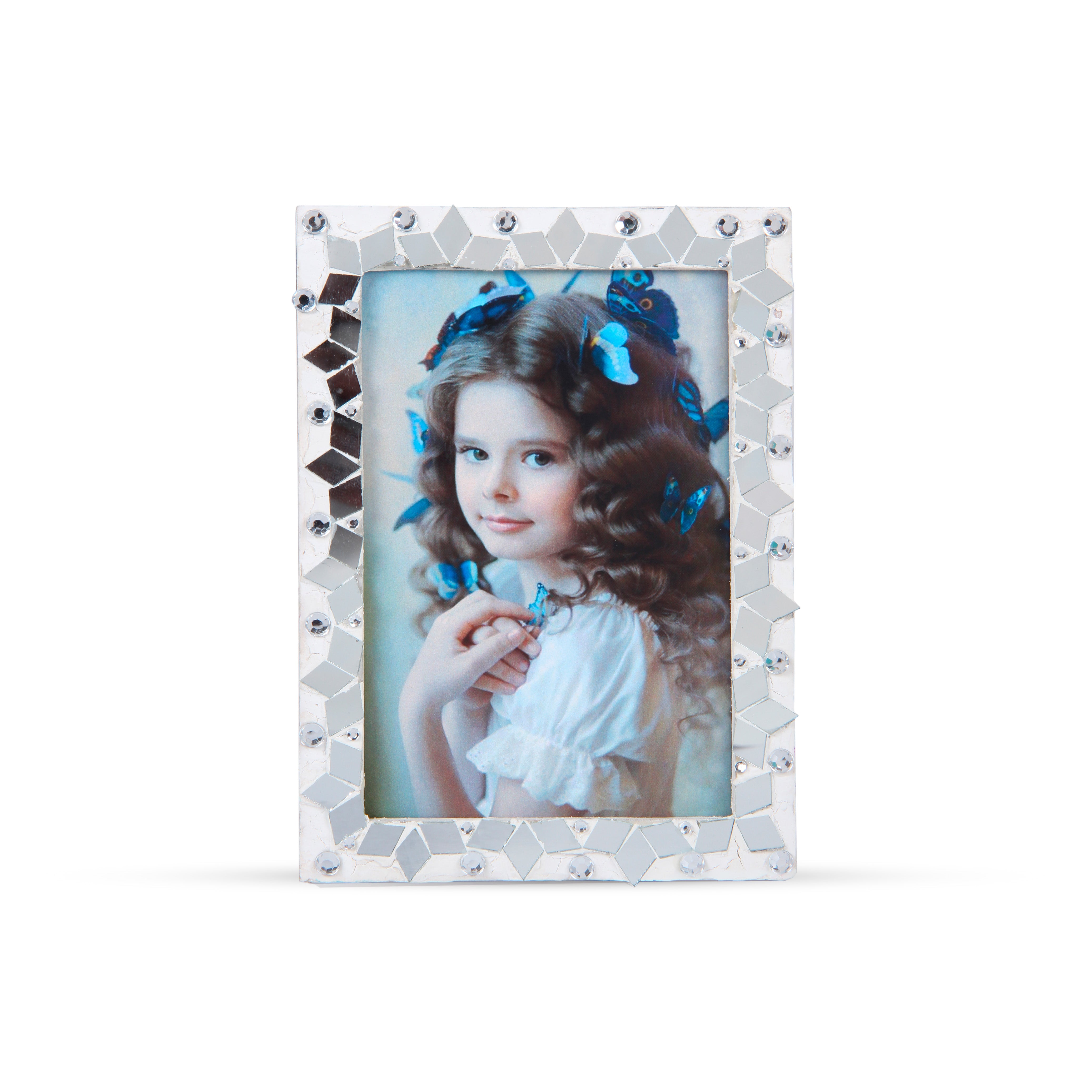 Diy Mirror Mosaic Photo Frame Kit 1pc Box