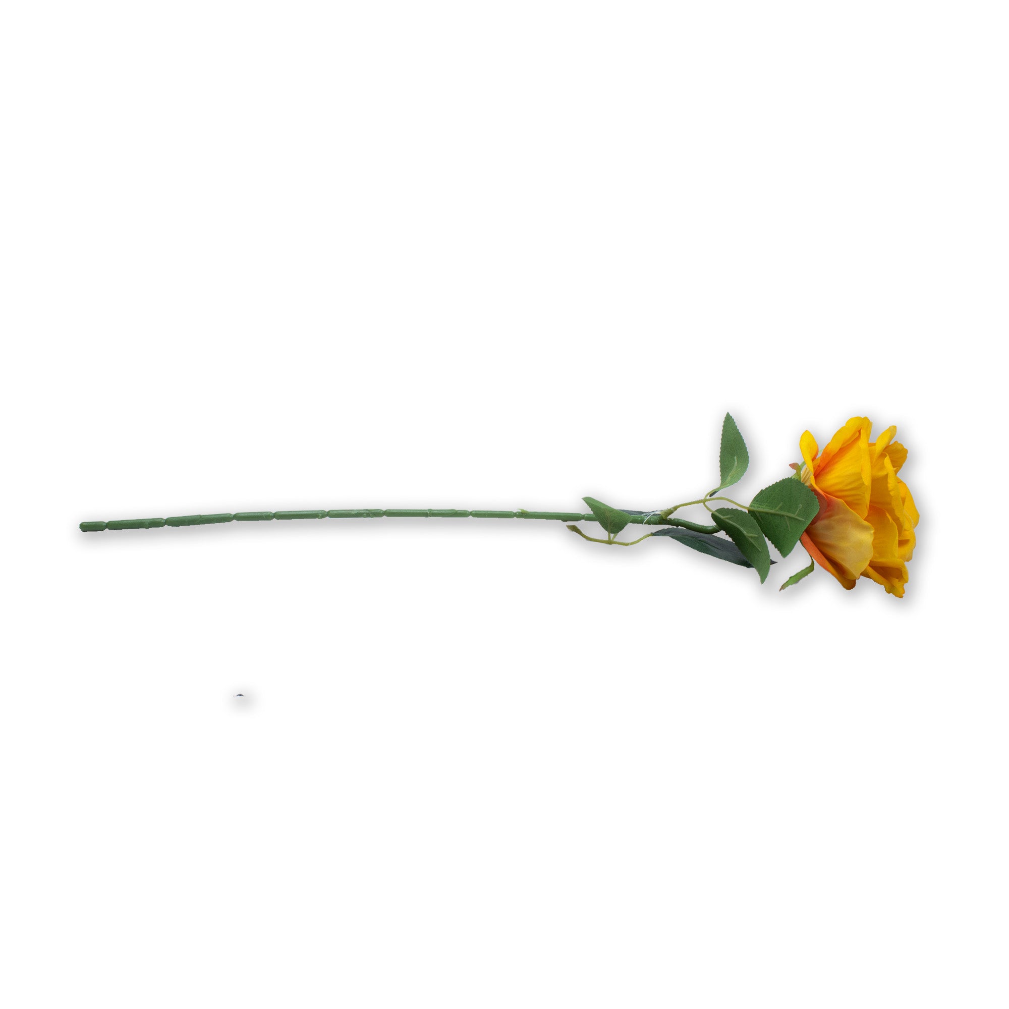 Artificial Flower Rose Yellow and Orange 20inch 1Stem