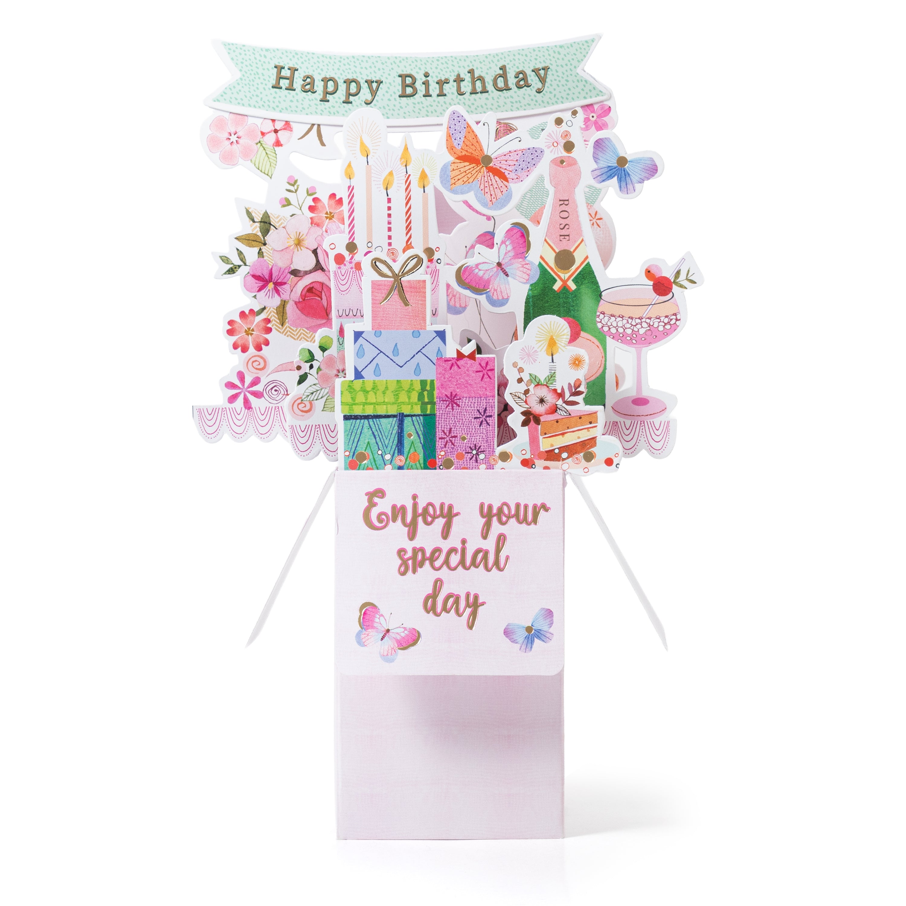 3D Pop Up Birthday Card and Envelope - Your Special Day 1pc