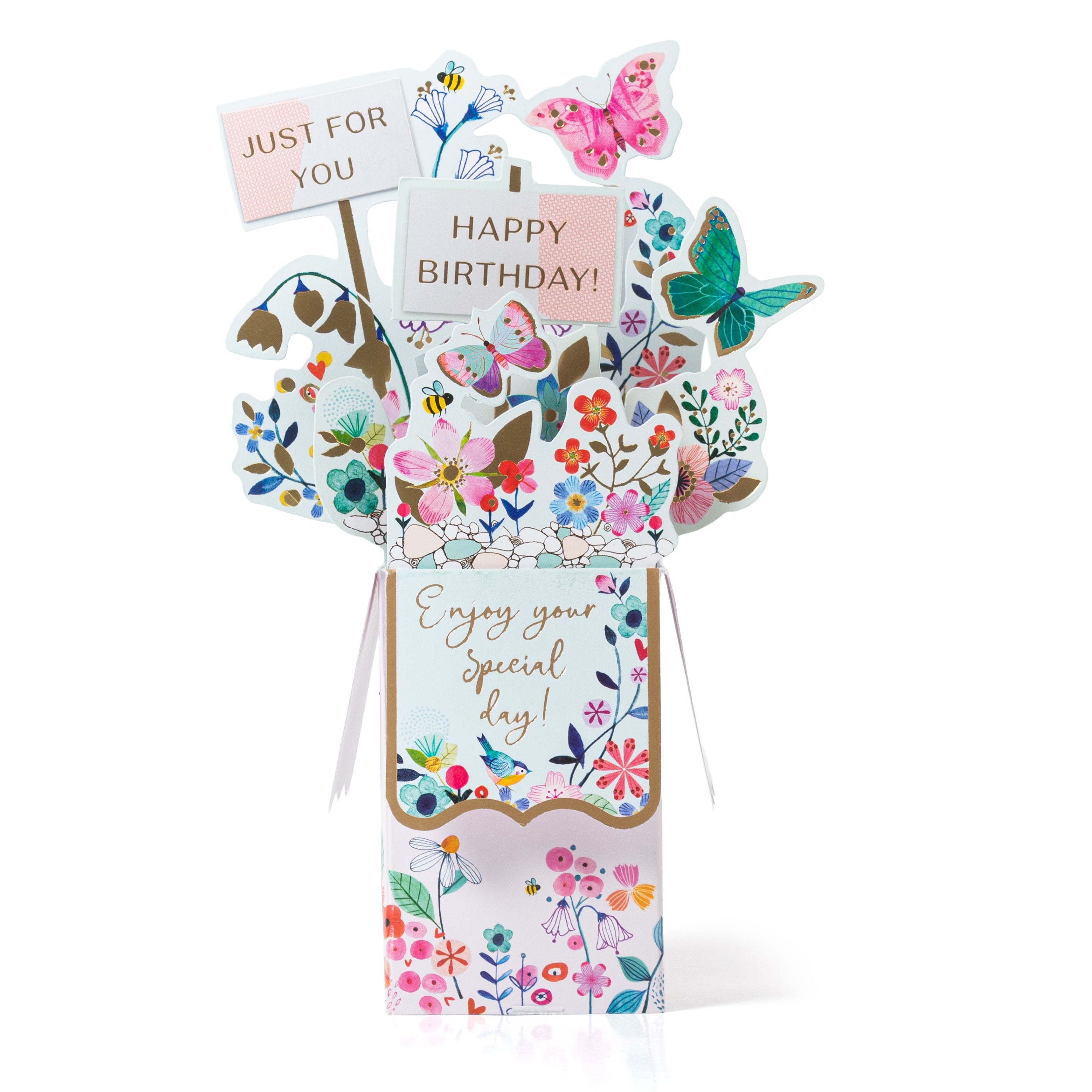 3D Pop Up Birthday Card and Envelope - Birthday Bouquet 1pc