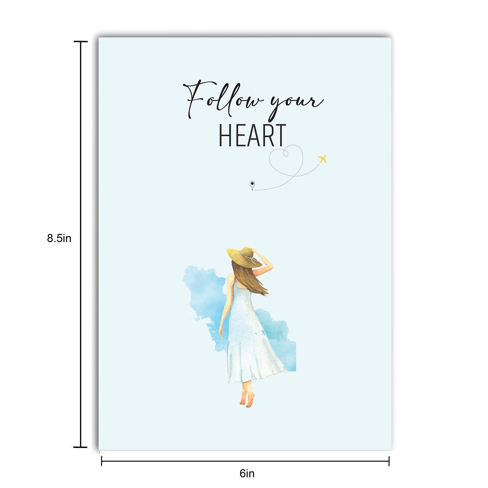 Collectable Notebook Follow Your Heart Ruled A5 90gsm 64pages 1Book