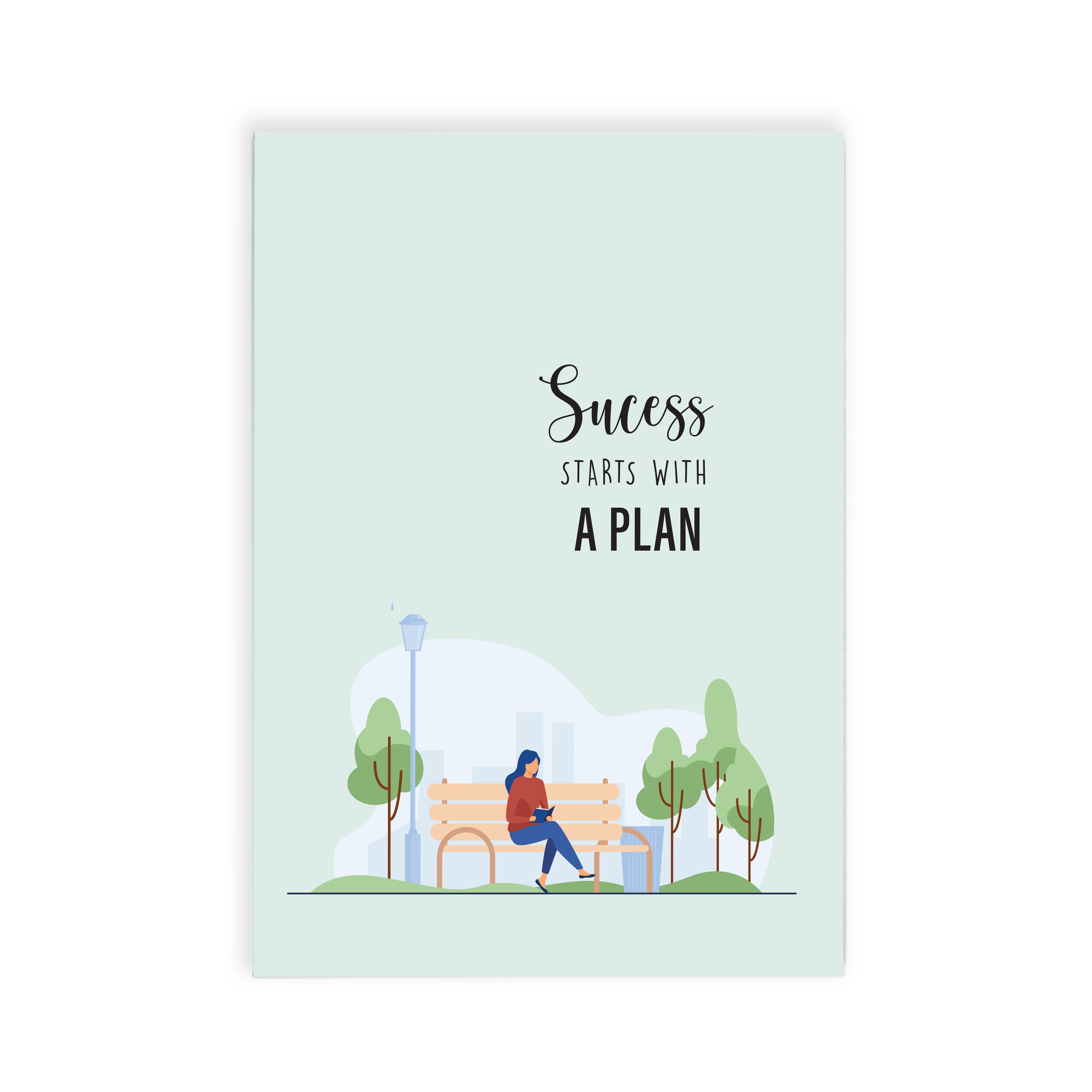 Success Starts With A Plan Ruled Notebook  A5 90Gsm 64Pages