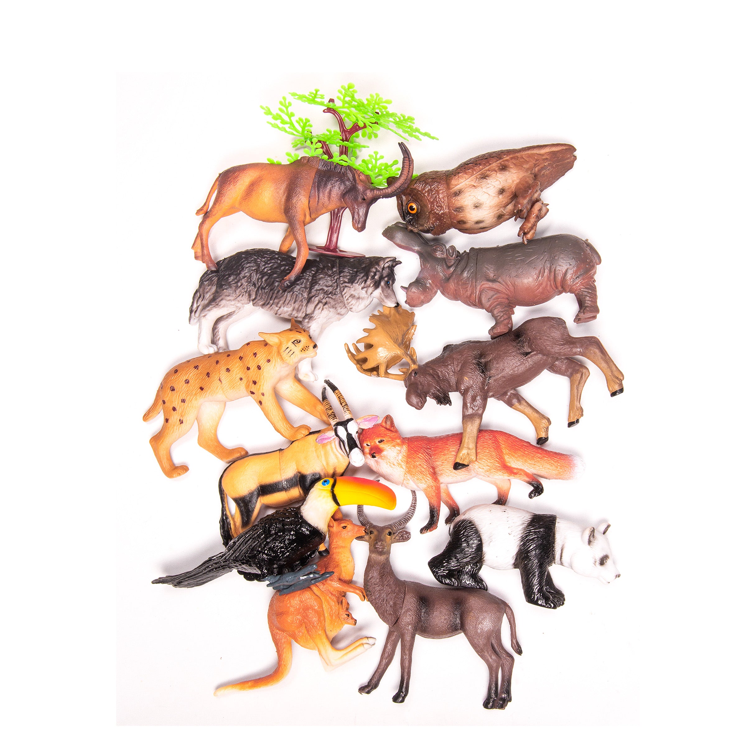 Rubber Toys | Wild Animal | 1Pack - Combo -2