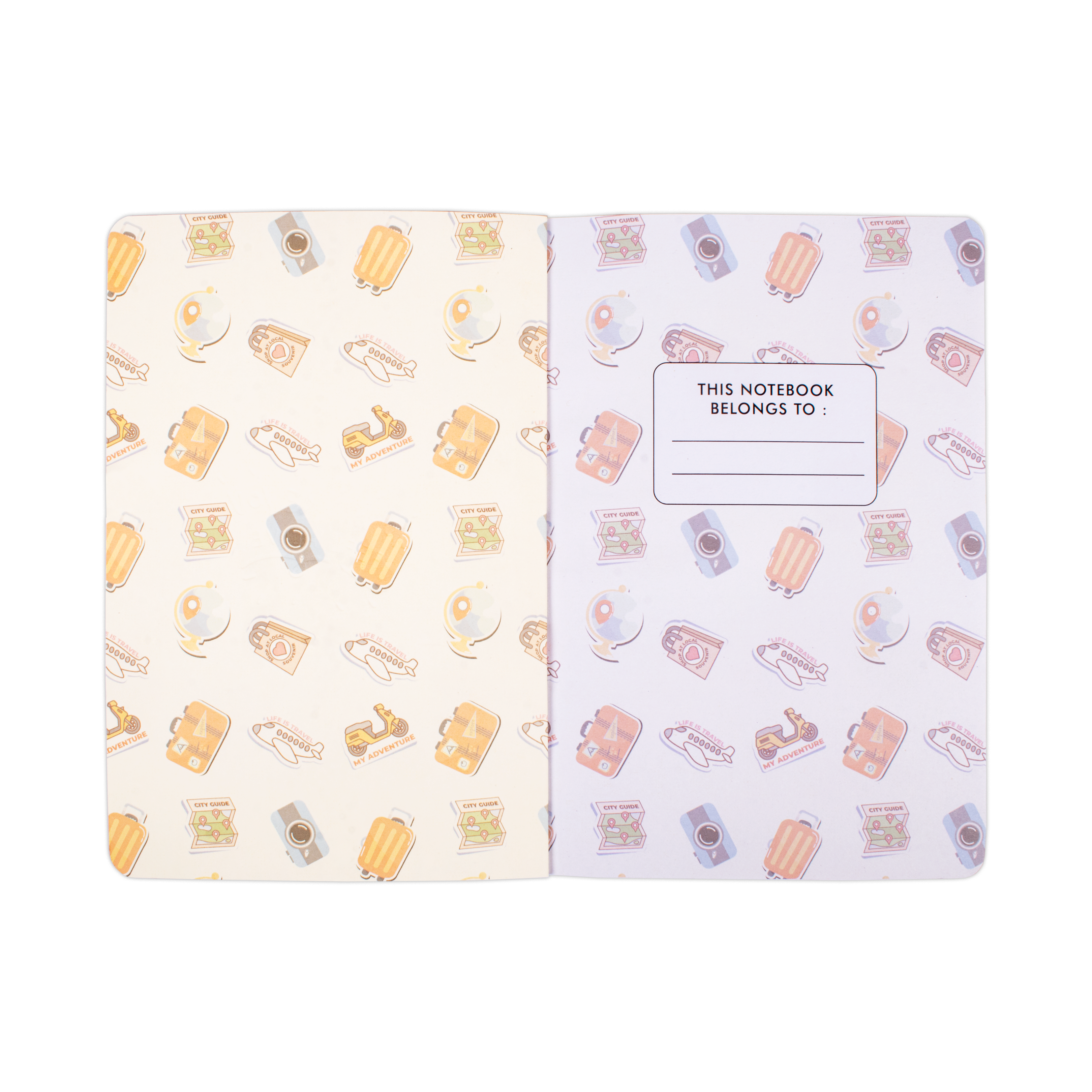 Softbound Ruled Notebook Travel Edge Printed A5 128pages 100gsm