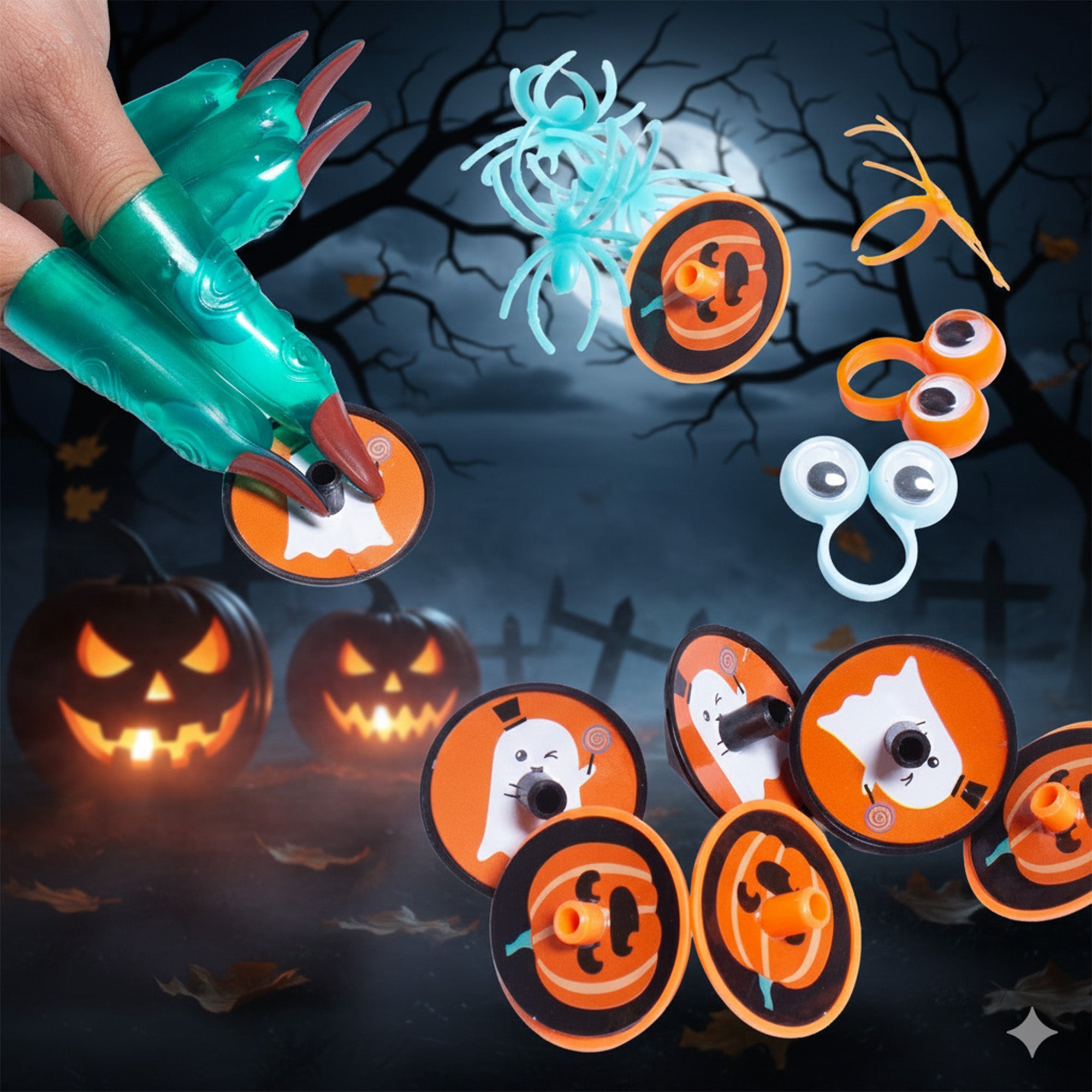 Spooktacular Party Pack Set of 50 Assorted props
