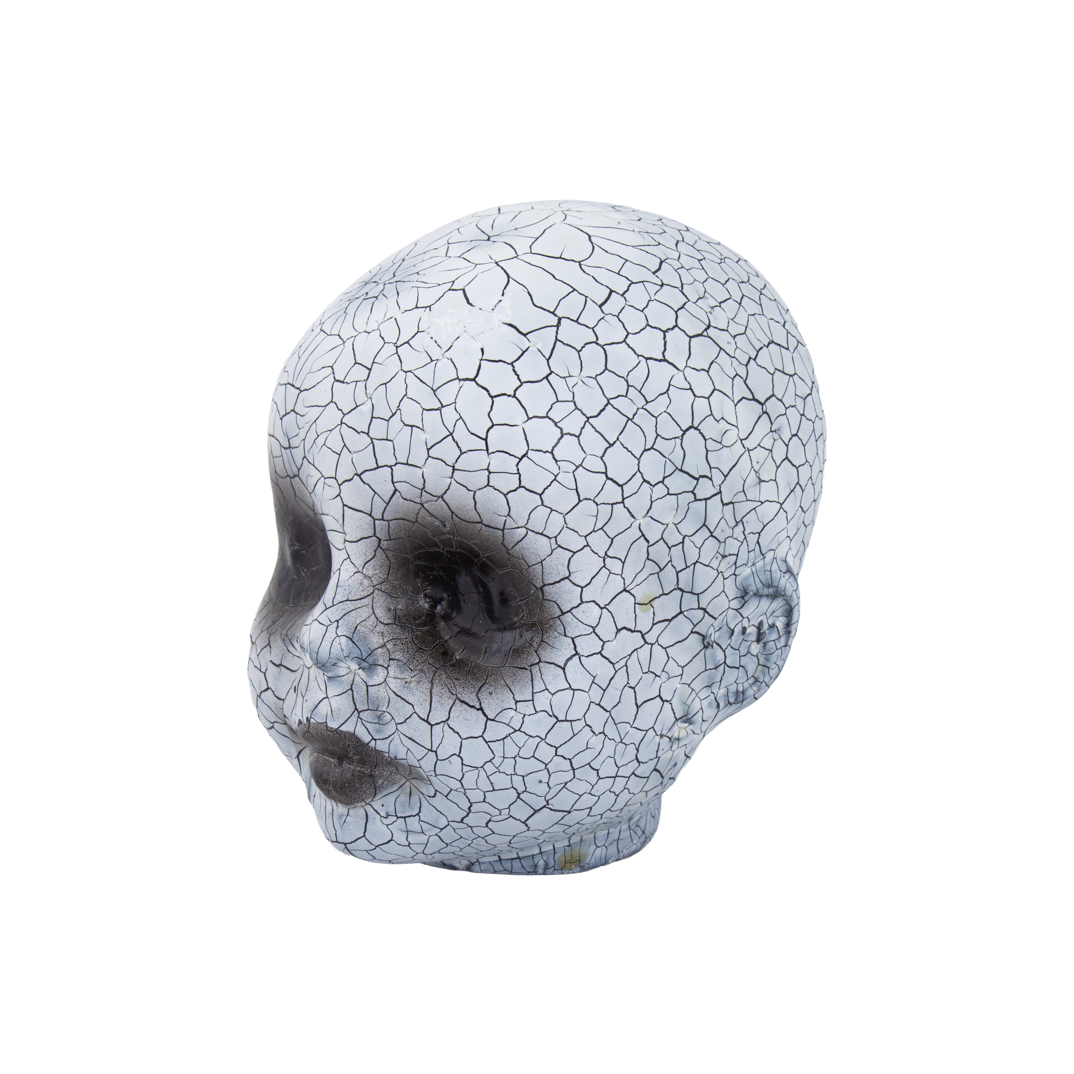 Doll Head Crackled Face 1pc