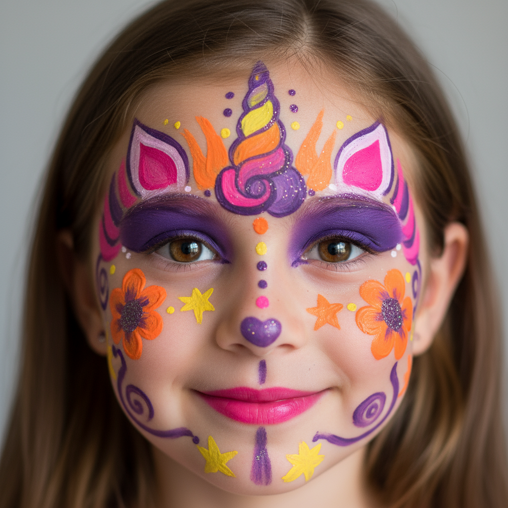 Halloween Make up kit Unicorn 1Pack