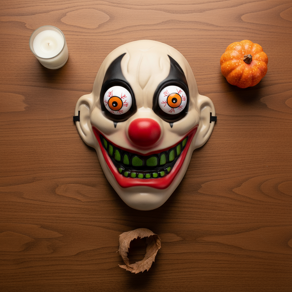 Halloween Mask Bulging Eye Joker 1pc