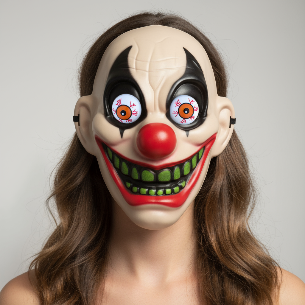 Halloween Mask Bulging Eye Joker 1pc