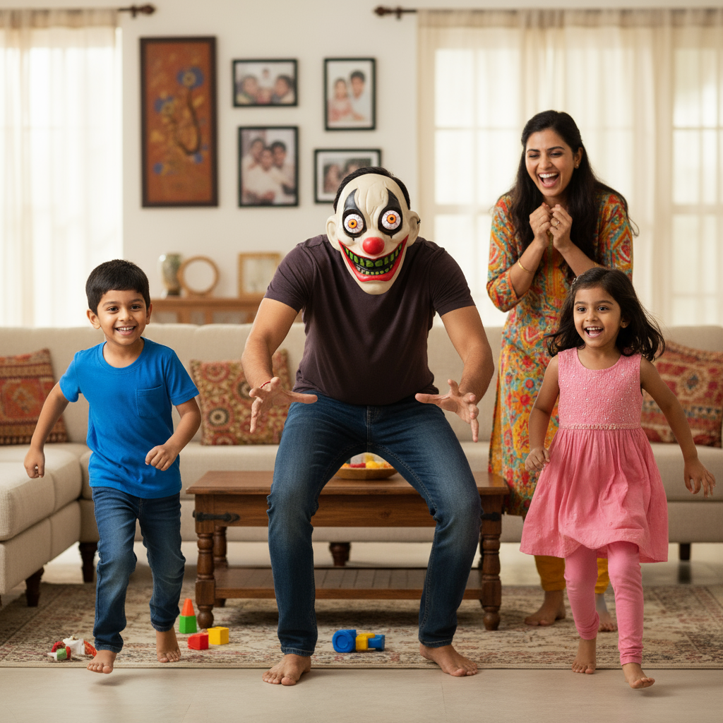 Halloween Mask Bulging Eye Joker 1pc