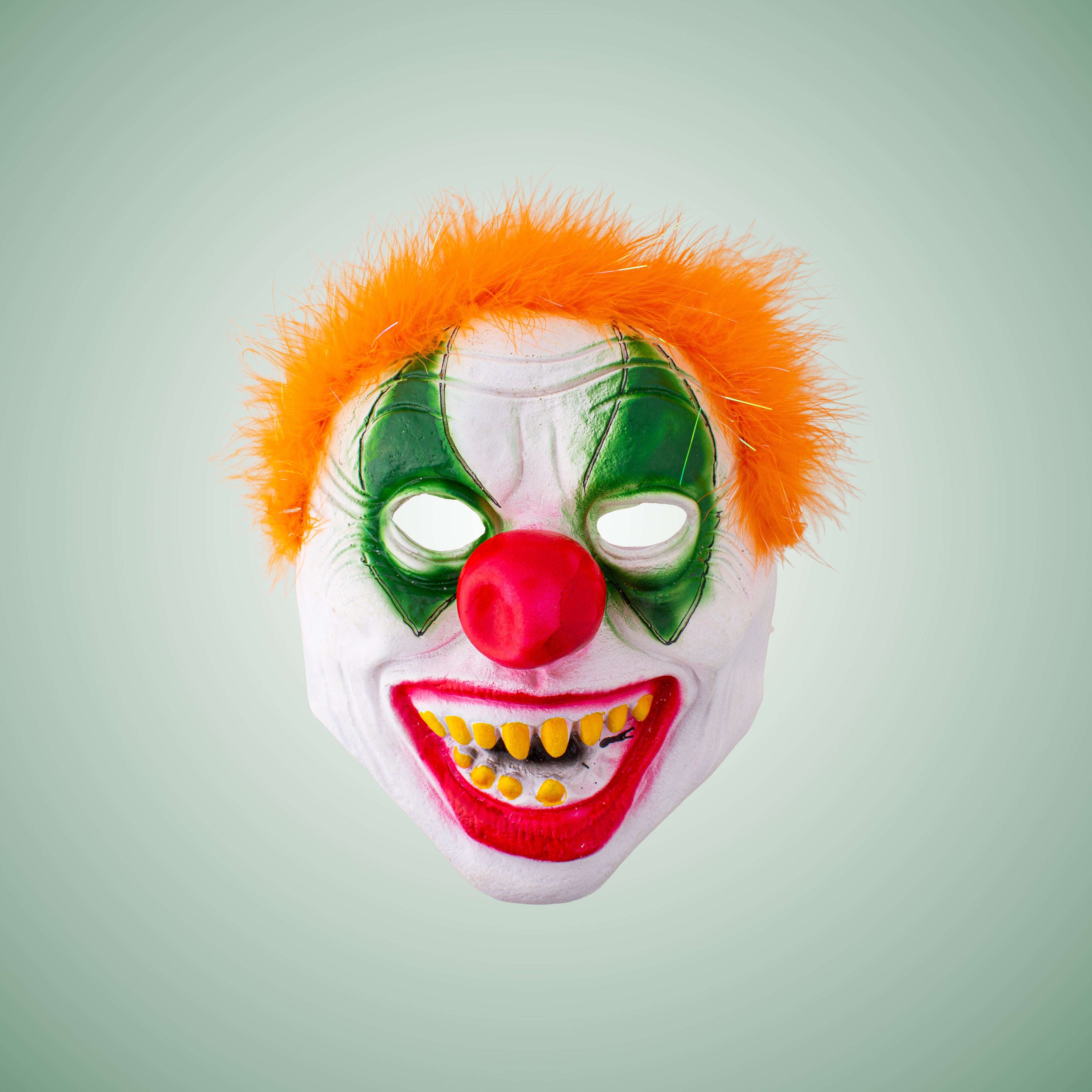 Halloween Mask Bulging Eye Joker Assorted Colours 1pc
